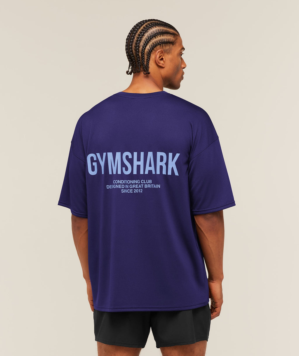 Conditioning Club Oversized T-Shirt - Indigo Purple/Steady Purple — imagem 1