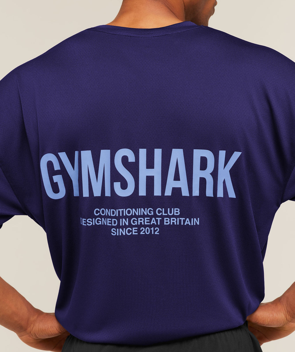 Conditioning Club Oversized T-Shirt - Indigo Purple/Steady Purple — imagem 6