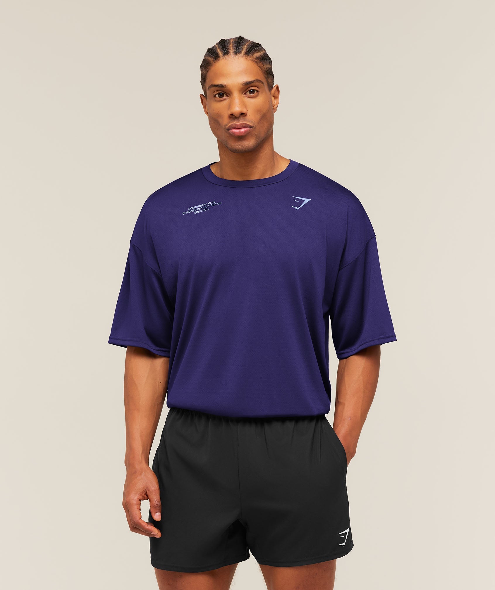 Conditioning Club Oversized T-Shirt - Indigo Purple/Steady Purple — imagem 2