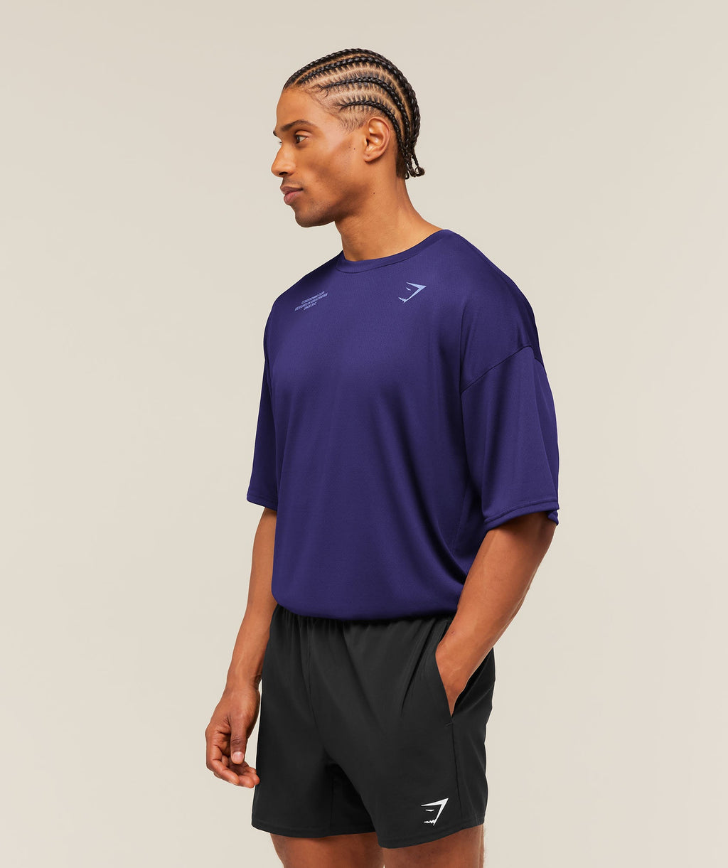 Conditioning Club Oversized T-Shirt - Indigo Purple/Steady Purple — imagem 3