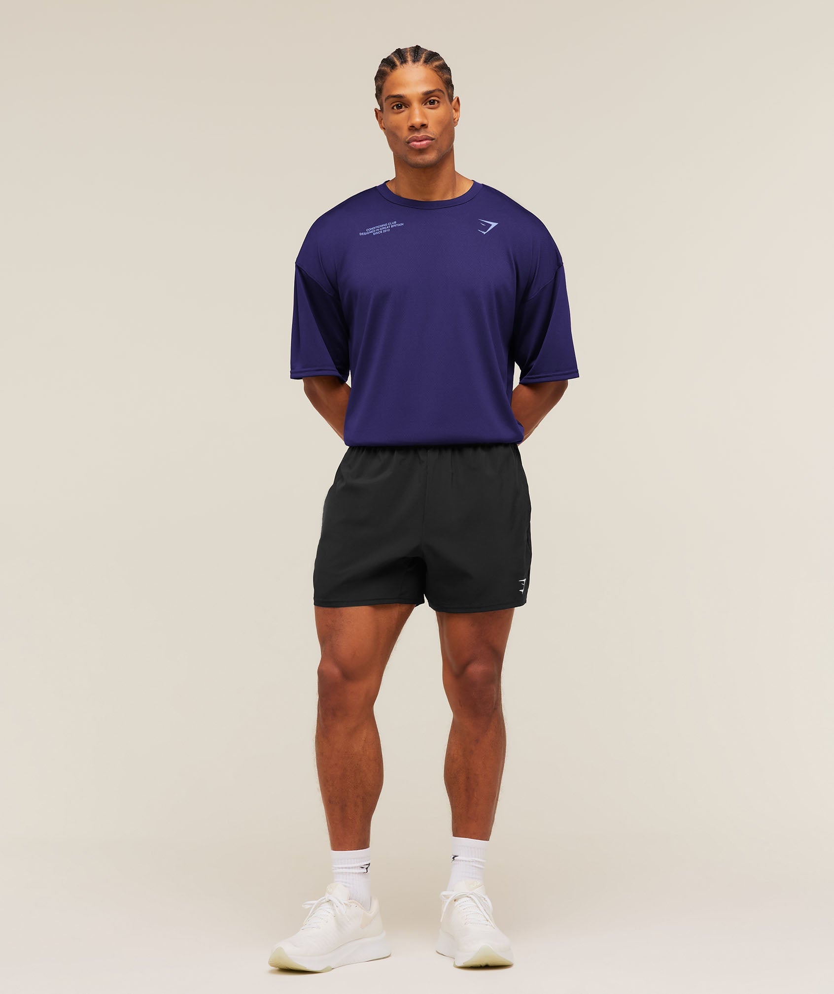 Conditioning Club Oversized T-Shirt - Indigo Purple/Steady Purple — imagem 5