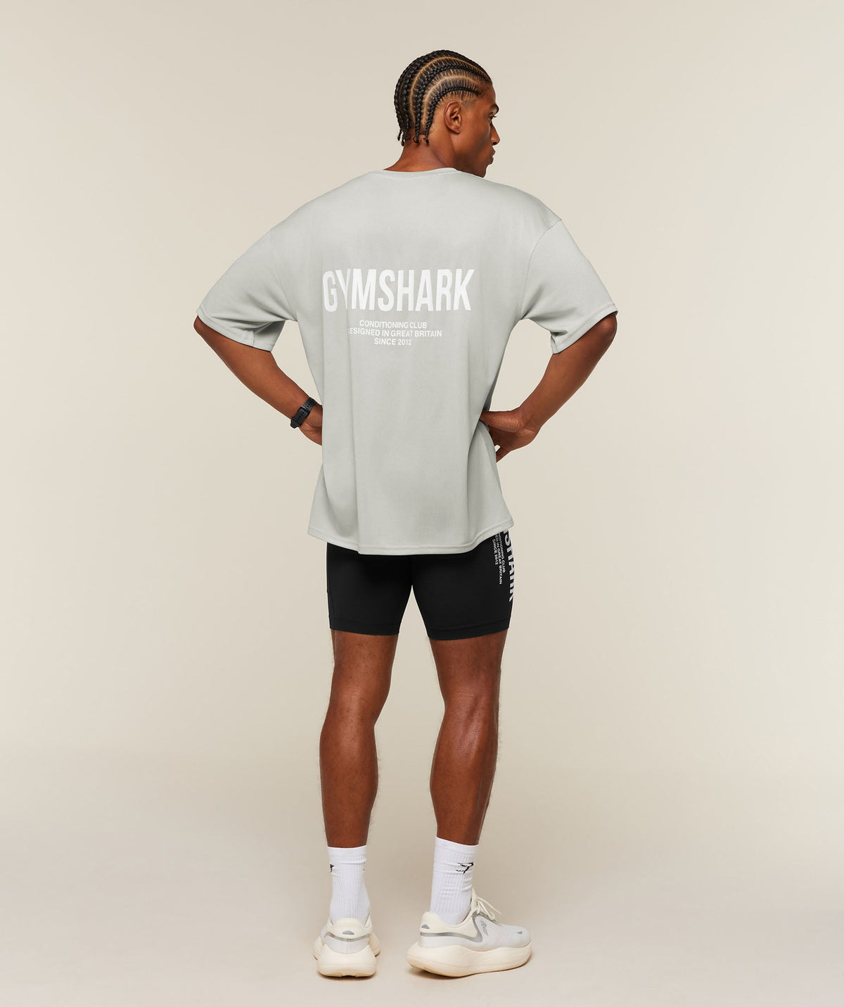 Conditioning Club Oversized T-Shirt - Light Grey/White — imagem 6
