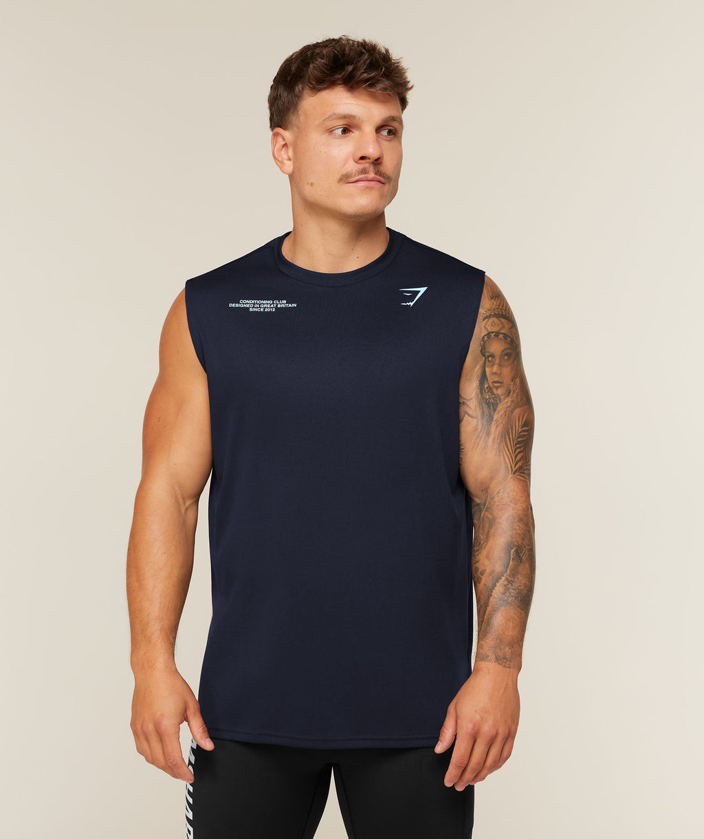 Conditioning Club Tank - Heavy Blue/Tranquil Blue — imagem 2