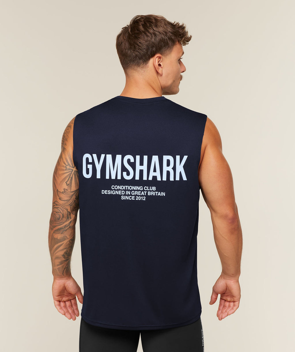 Conditioning Club Tank - Heavy Blue/Tranquil Blue — imagem 1