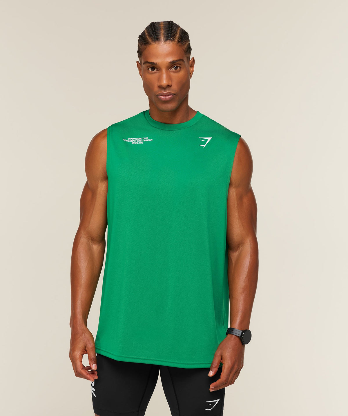 Conditioning Club Tank - Track Green/White — imagem 2