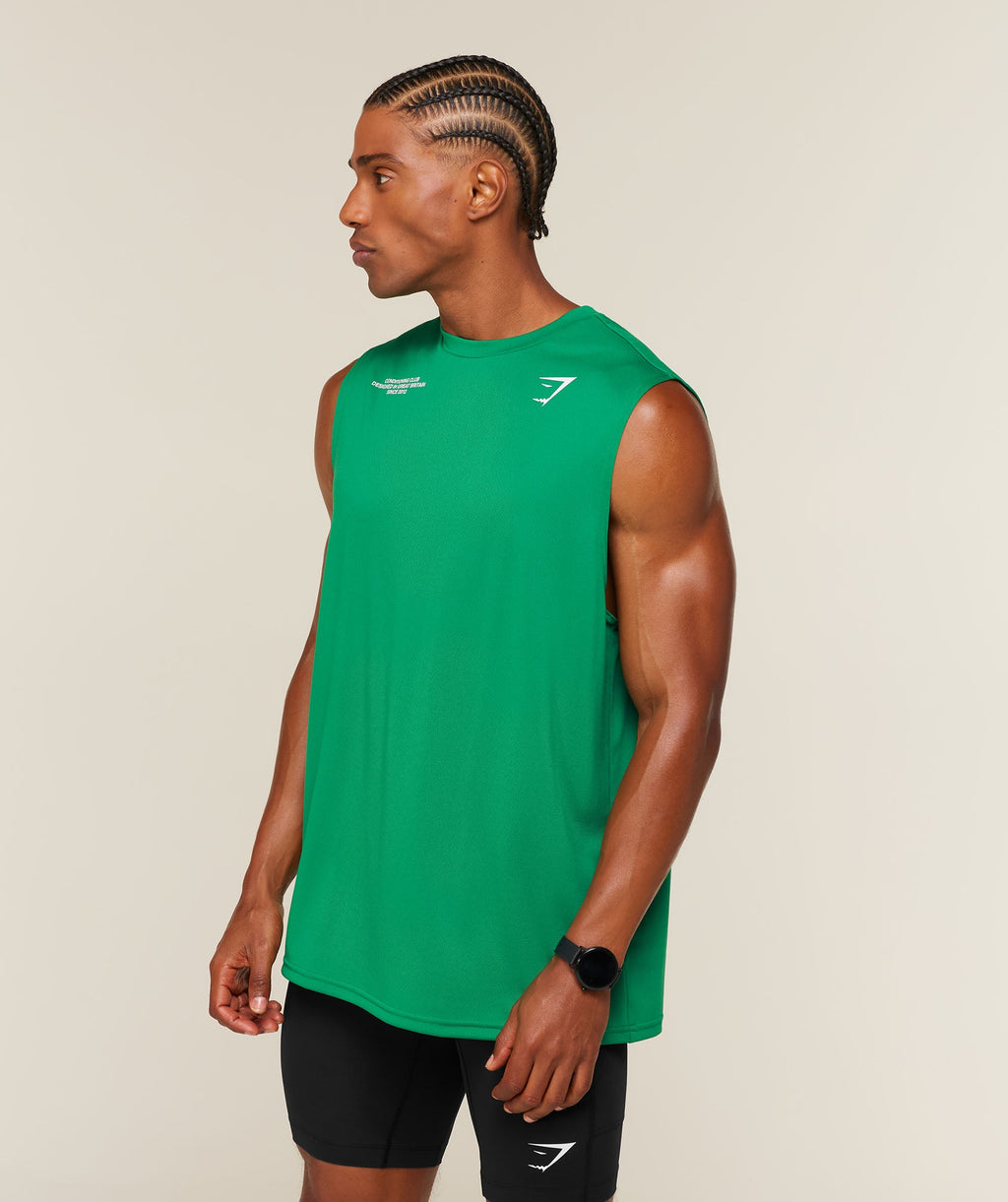 Conditioning Club Tank - Track Green/White — imagem 3