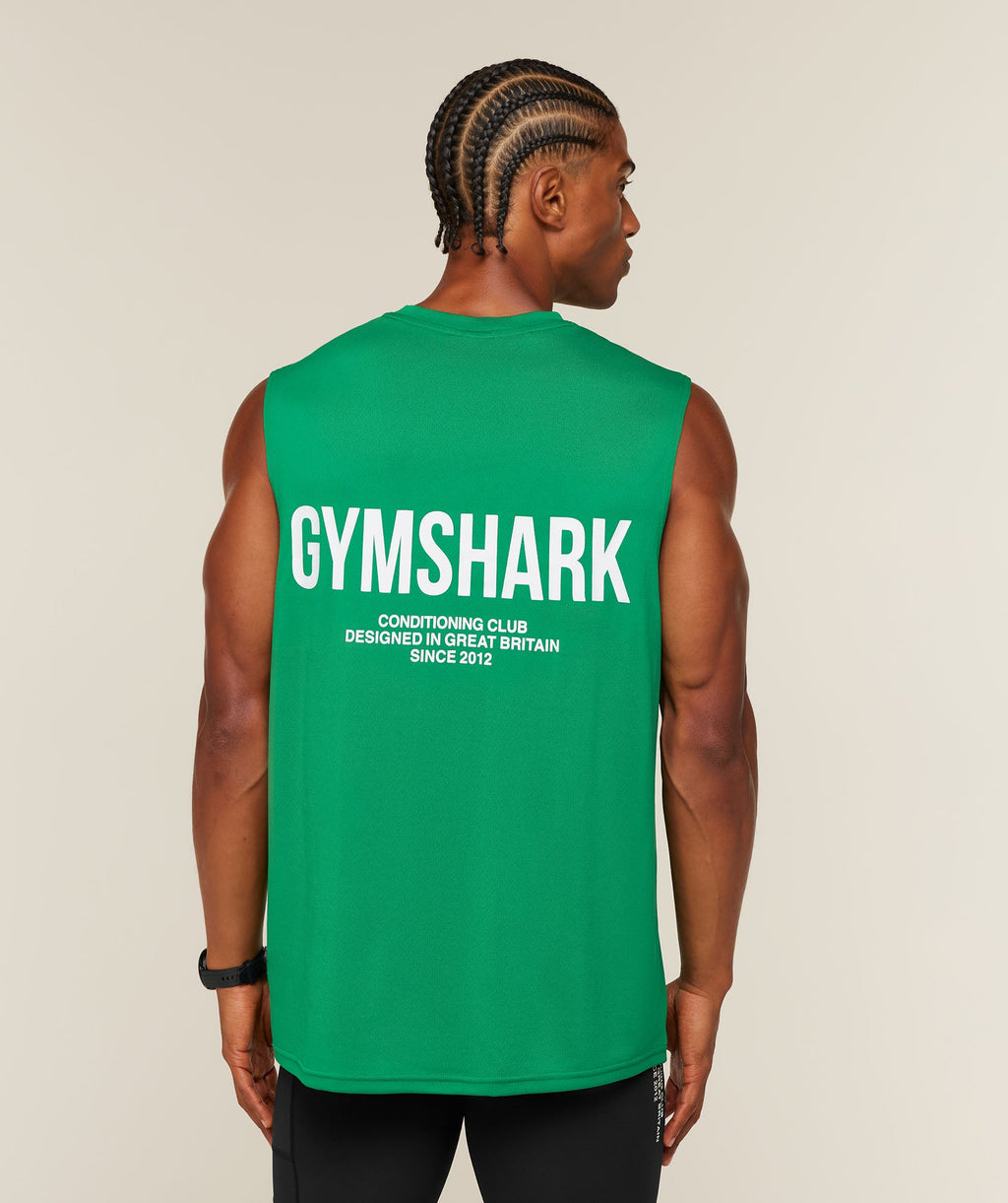 Conditioning Club Tank - Track Green/White — imagem 1