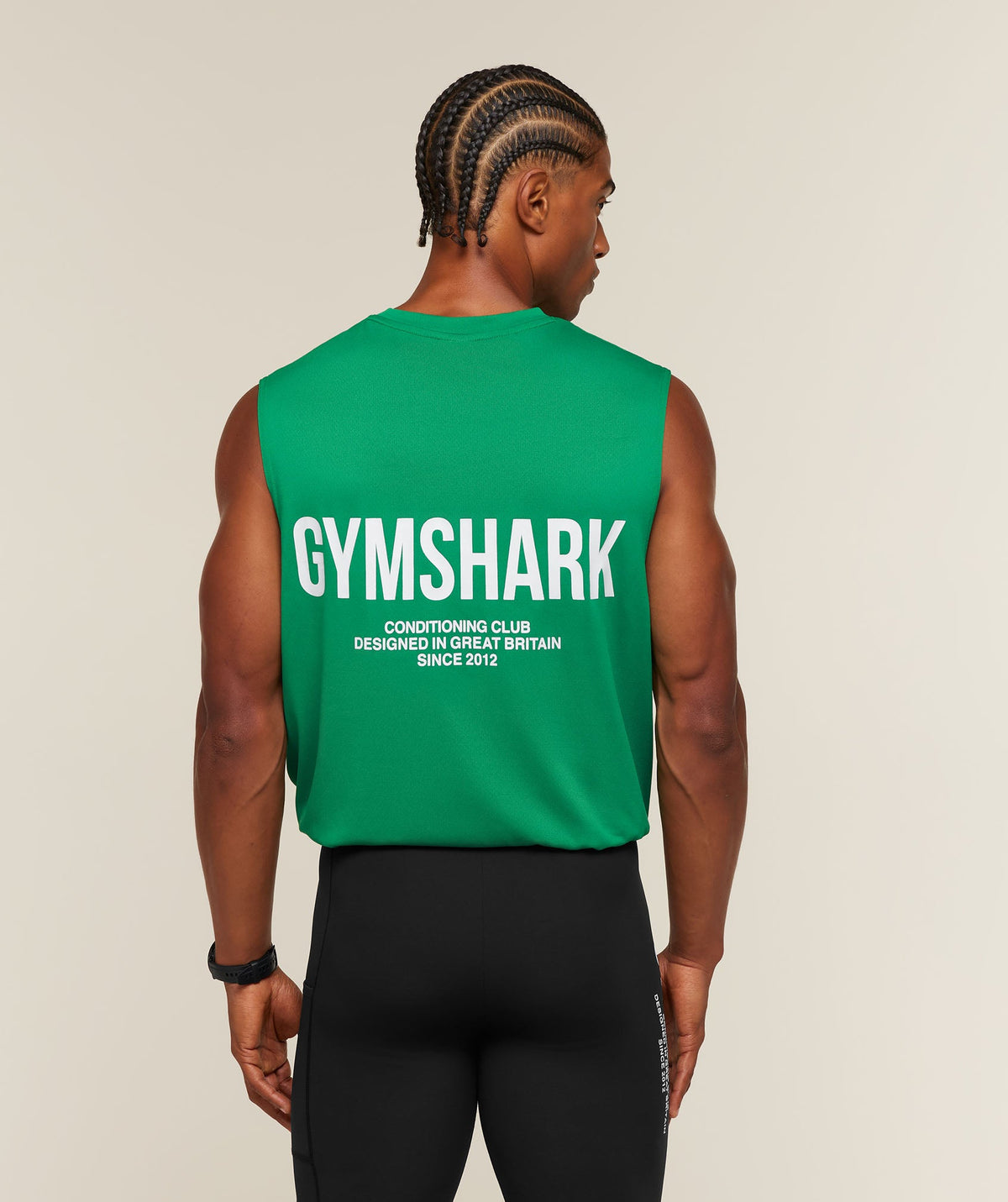 Conditioning Club Tank - Track Green/White — imagem 7