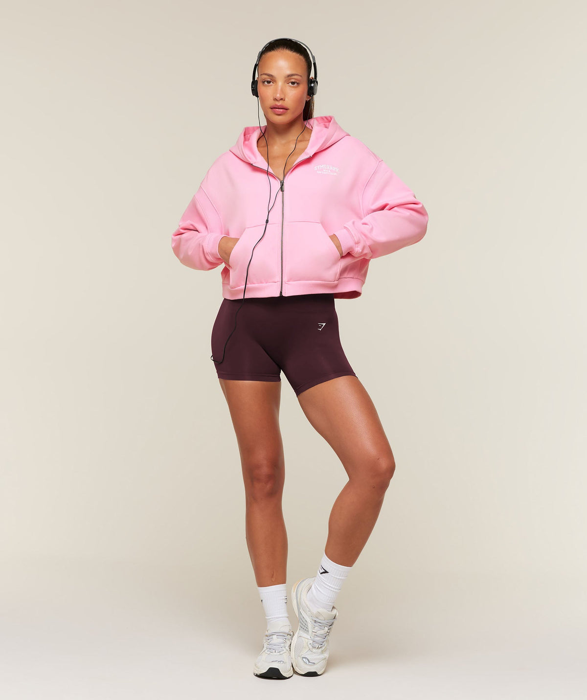 Cosy Luxe Campus Full Zip Hoodie - Poise Pink — imagem 4