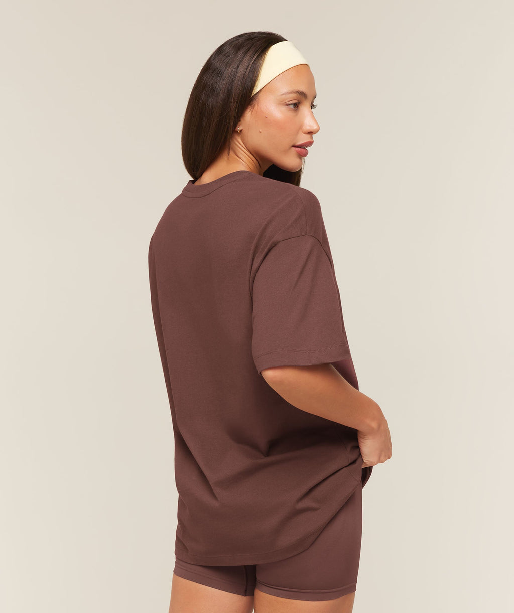 Cosy Luxe Campus T-Shirt - Espresso Brown — imagem 2