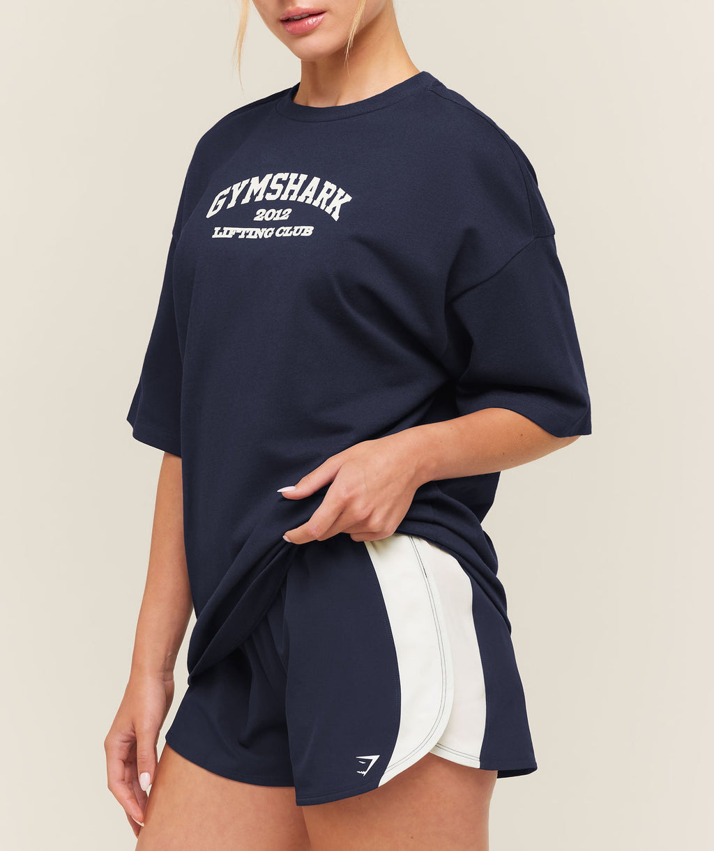 Cosy Luxe Campus T-Shirt - Heavy Blue — imagem 3