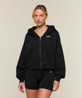 Cosy Luxe Zip Through Hoodie - Black — imagem 1