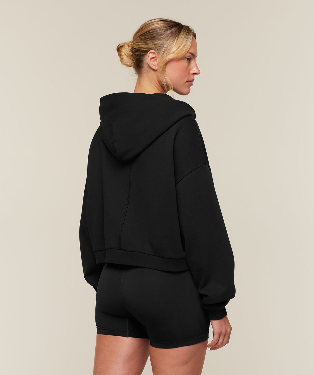 Cosy Luxe Zip Through Hoodie - Black — imagem 2