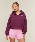 Cosy Luxe Zip Through Hoodie - Strength Pink — imagem 1