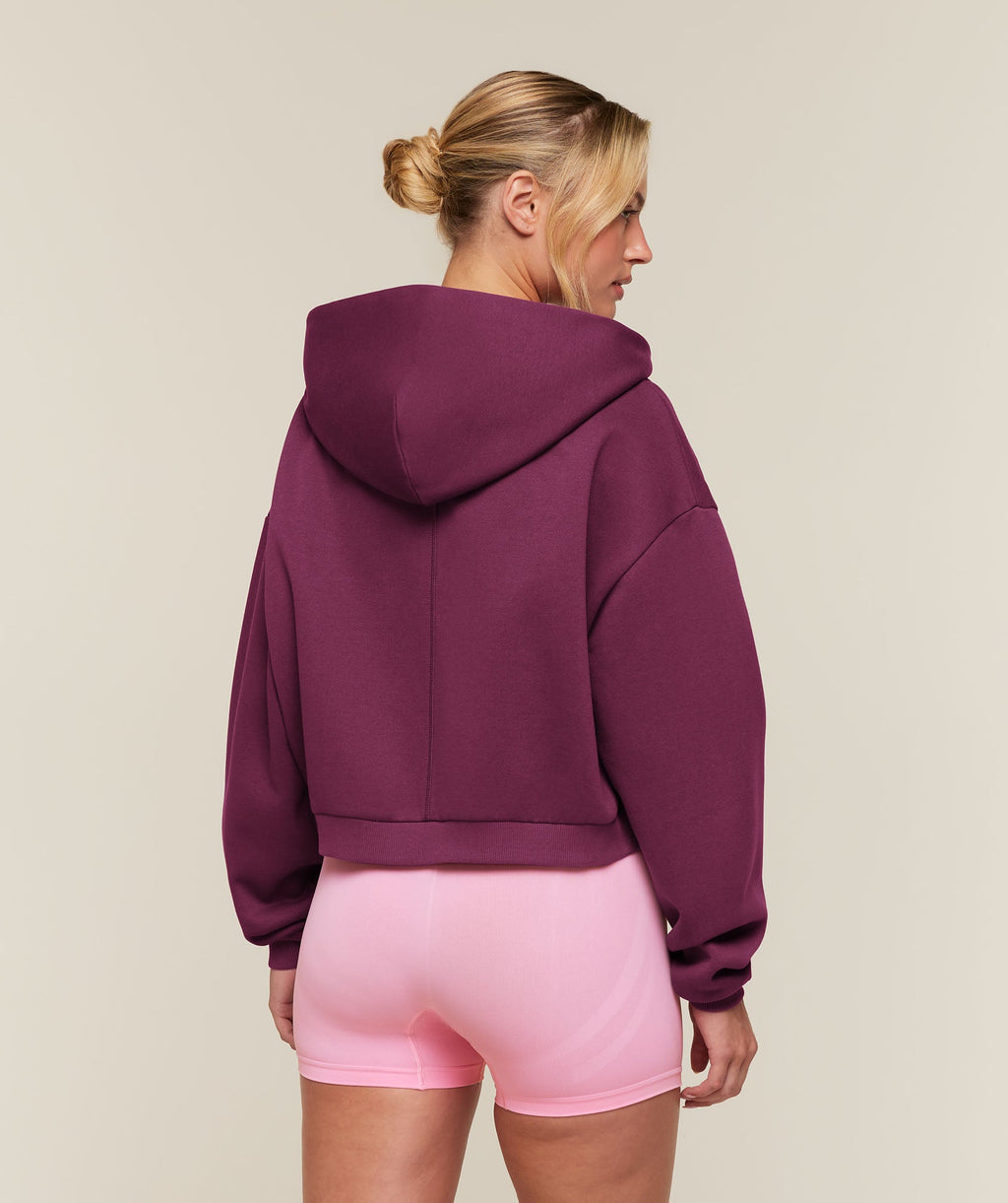 Cosy Luxe Zip Through Hoodie - Strength Pink — imagem 2