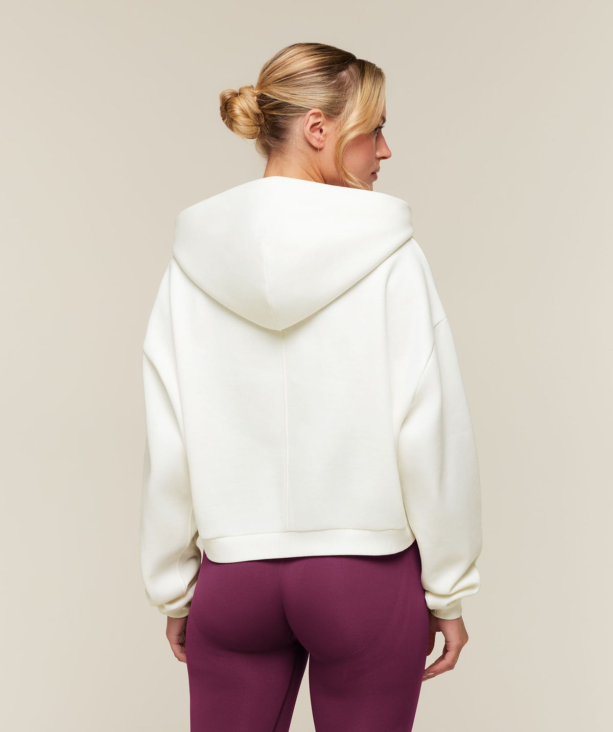 Cosy Luxe Zip Through Hoodie - Soft White — imagem 2