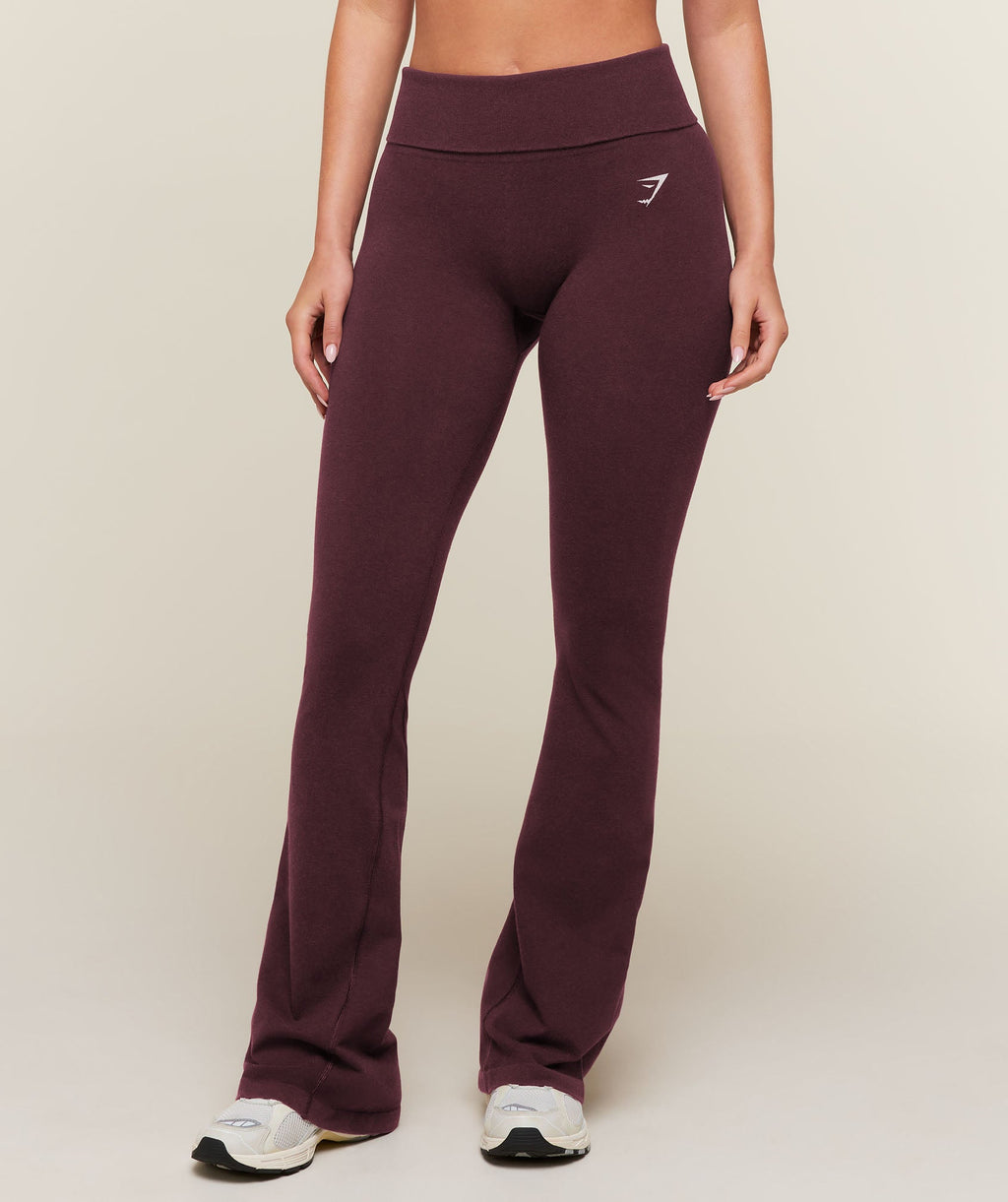 CottonMove™ Flared Leggings - Calm Purple Marl — imagem 1