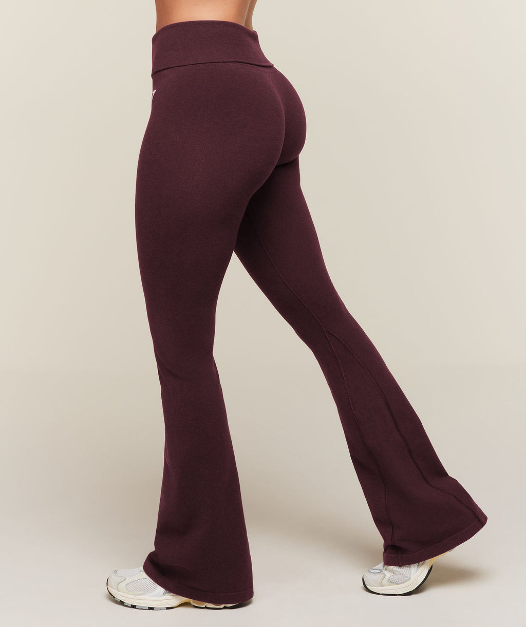 CottonMove™ Flared Leggings - Calm Purple Marl — imagem 4