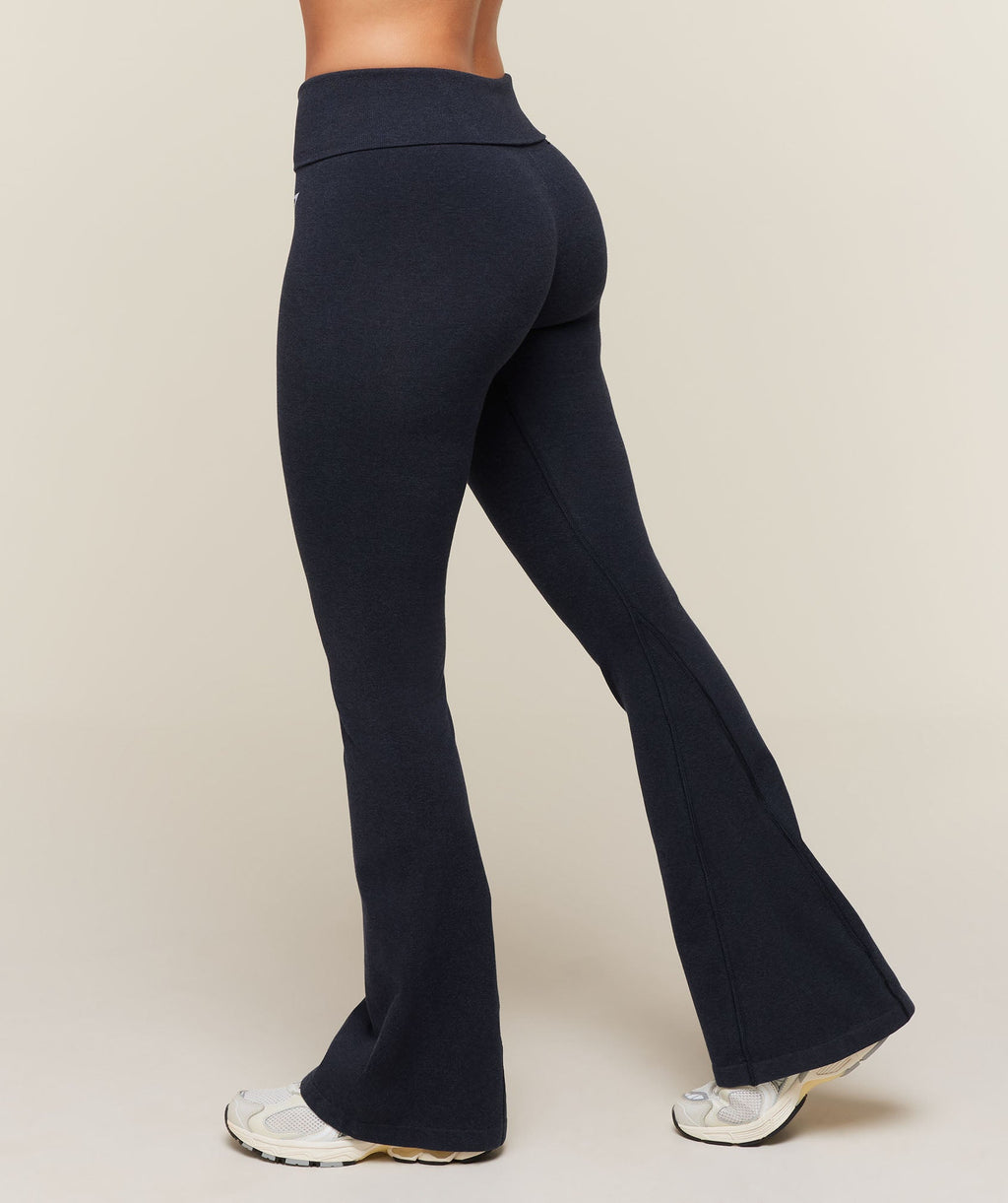 CottonMove™ Flared Leggings - Deep Blue Marl — imagem 4
