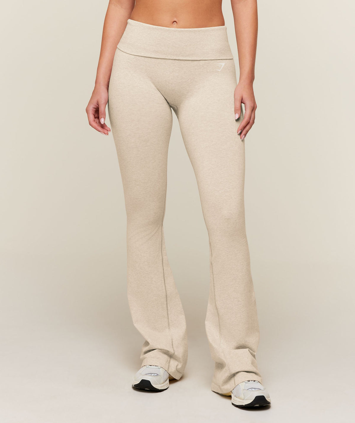 CottonMove™ Flared Leggings - Oat Marl — imagem 1