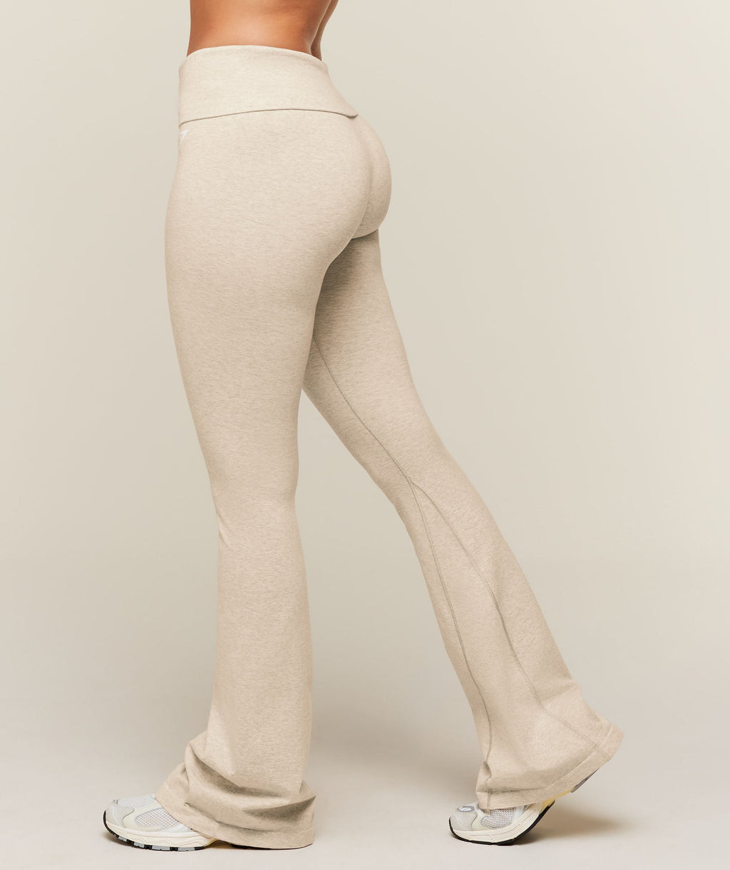 CottonMove™ Flared Leggings - Oat Marl — imagem 4