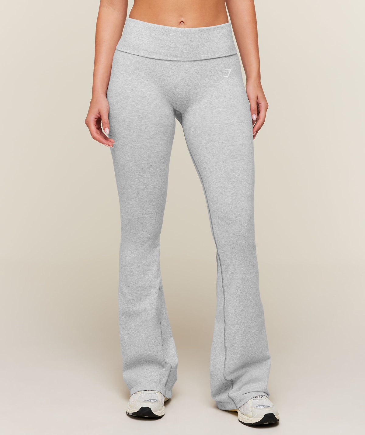 CottonMove™ Flared Leggings - Soft Grey Marl — imagem 1