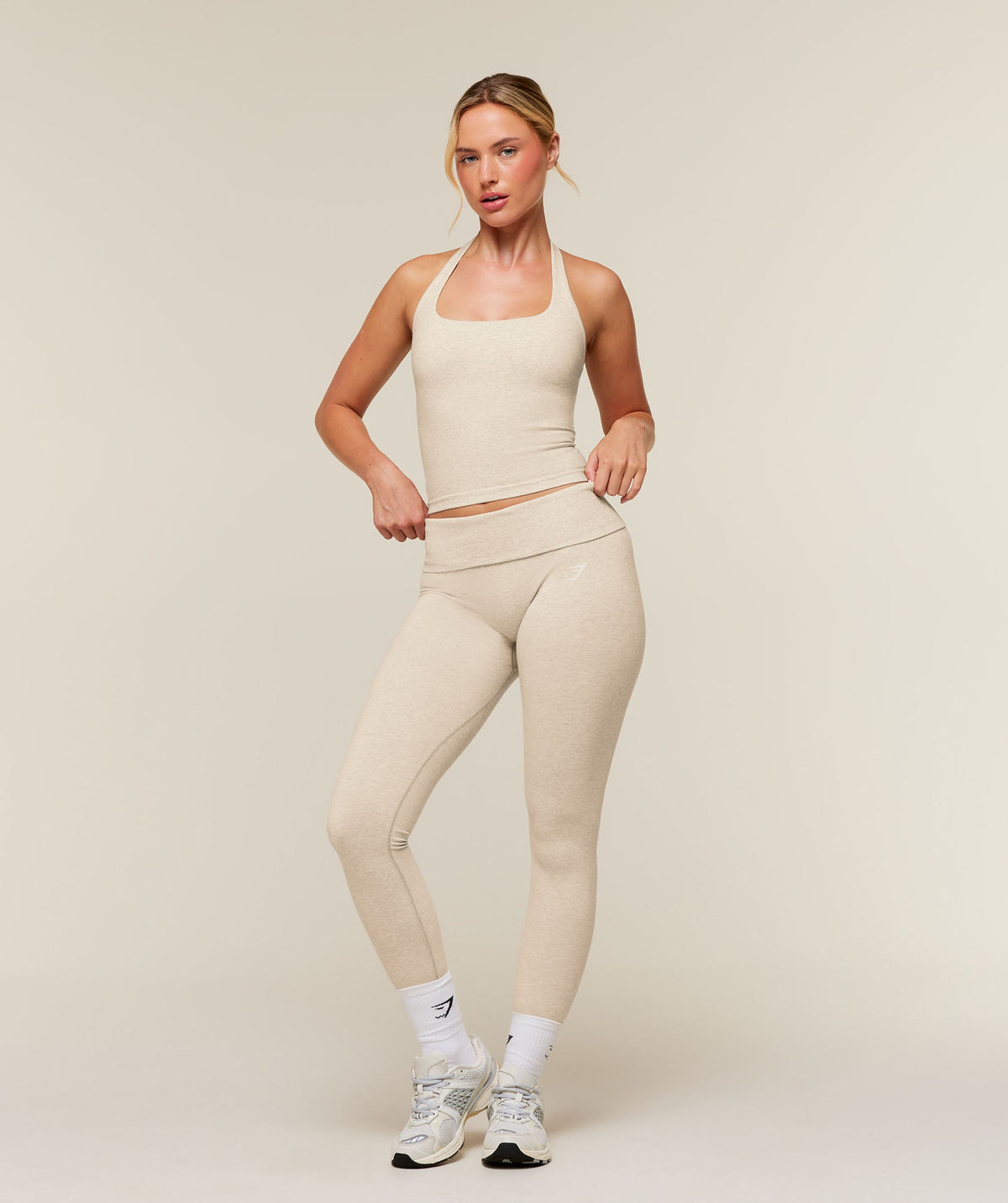 CottonMove™ Leggings - Oat Marl — imagem 6