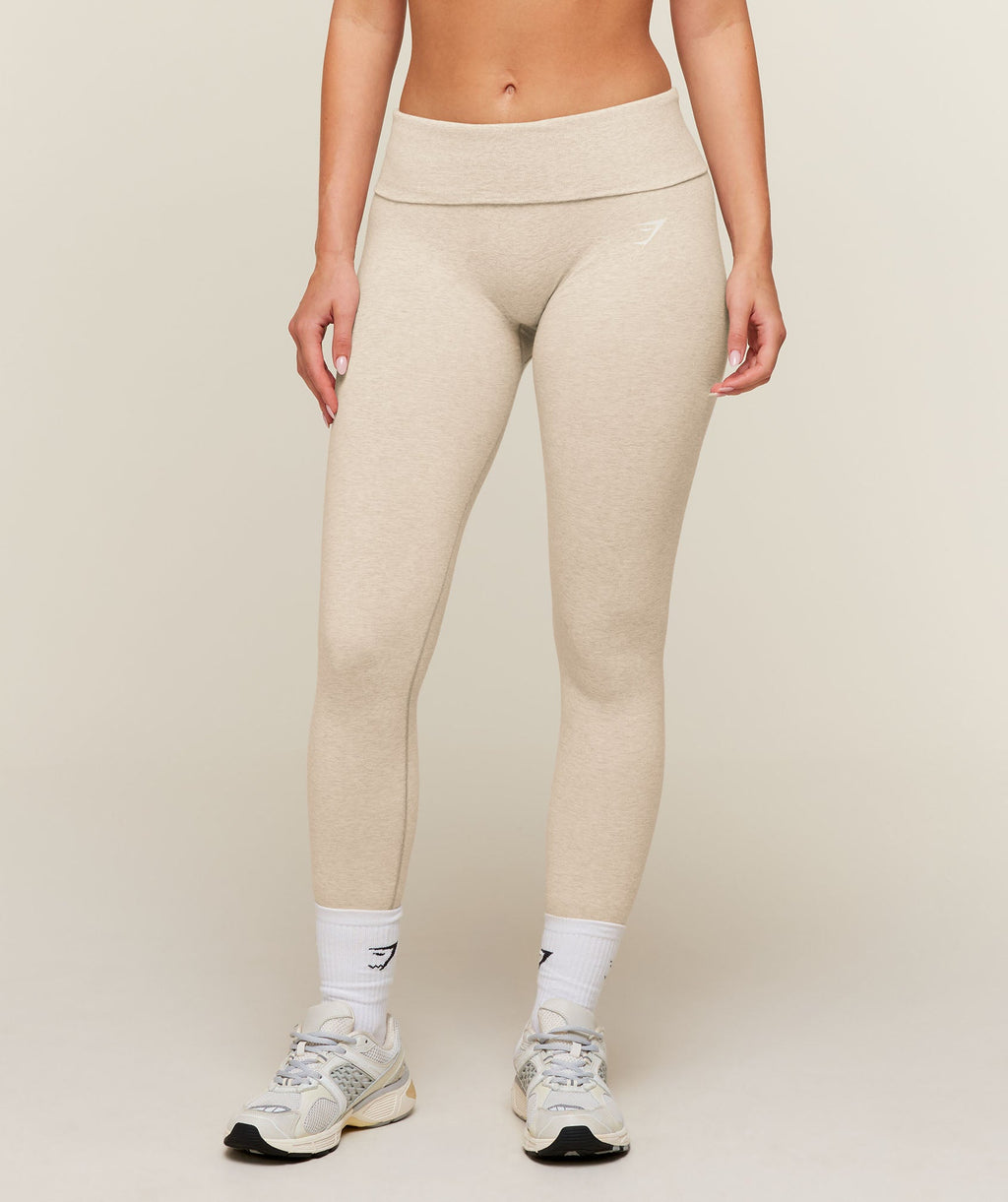CottonMove™ Leggings - Oat Marl — imagem 1