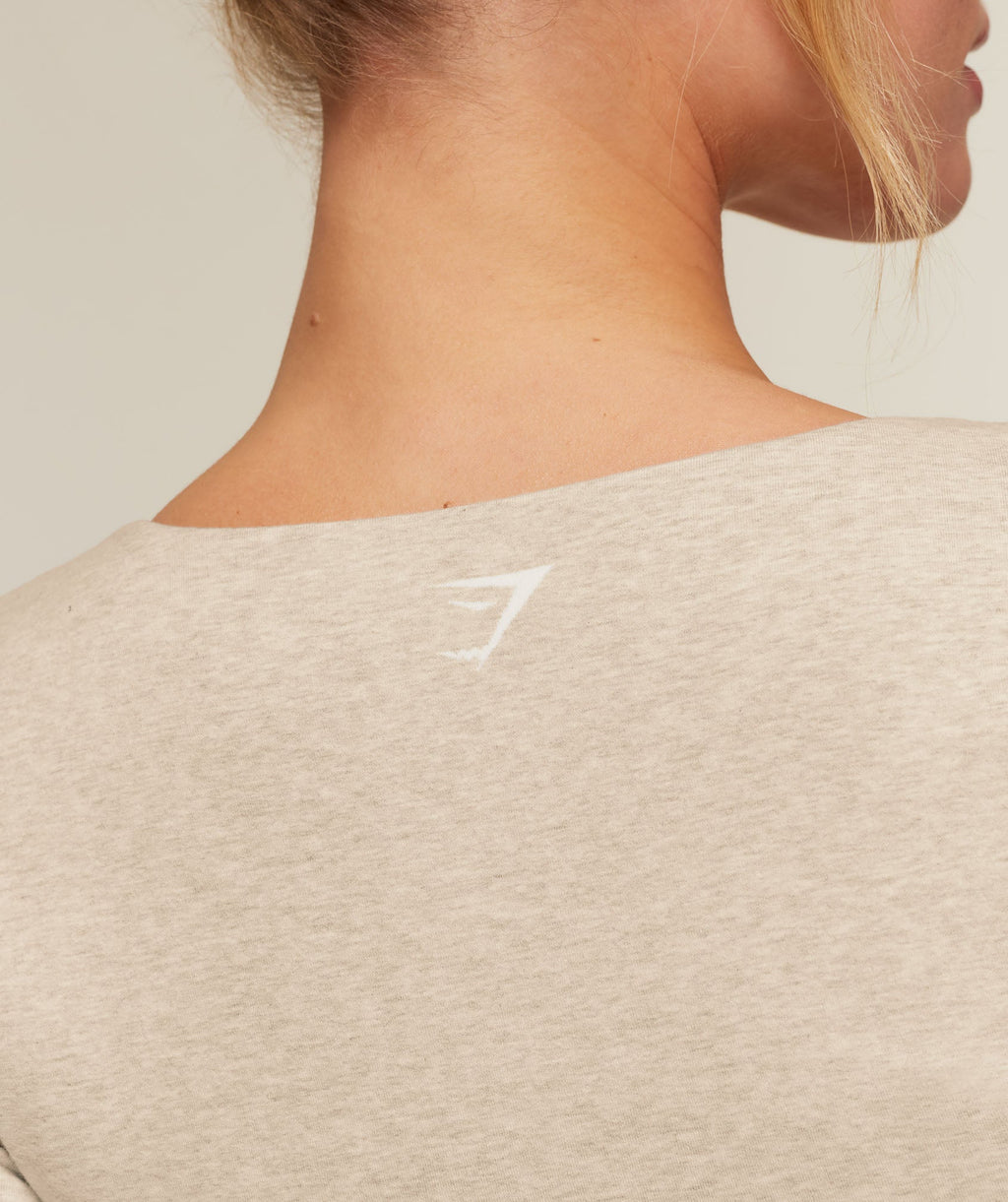CottonMove™ Midi Long Sleeve Top - Oat Marl — imagem 6