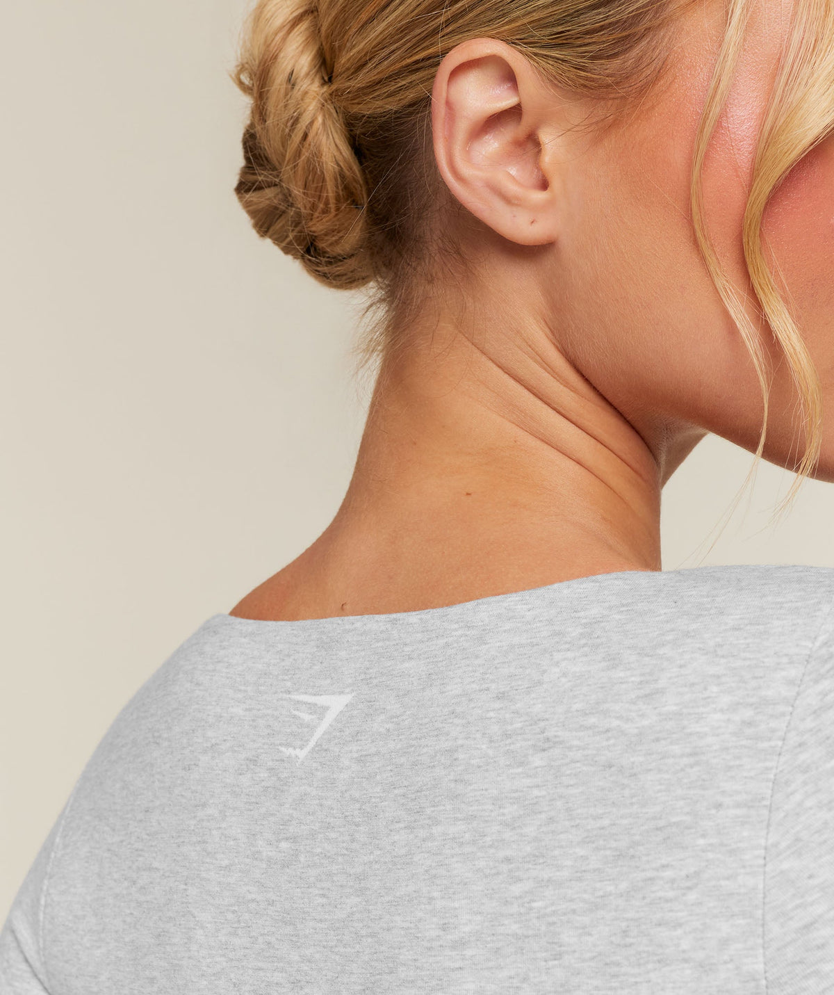 CottonMove™ Midi Long Sleeve Top - Soft Grey Marl — imagem 6