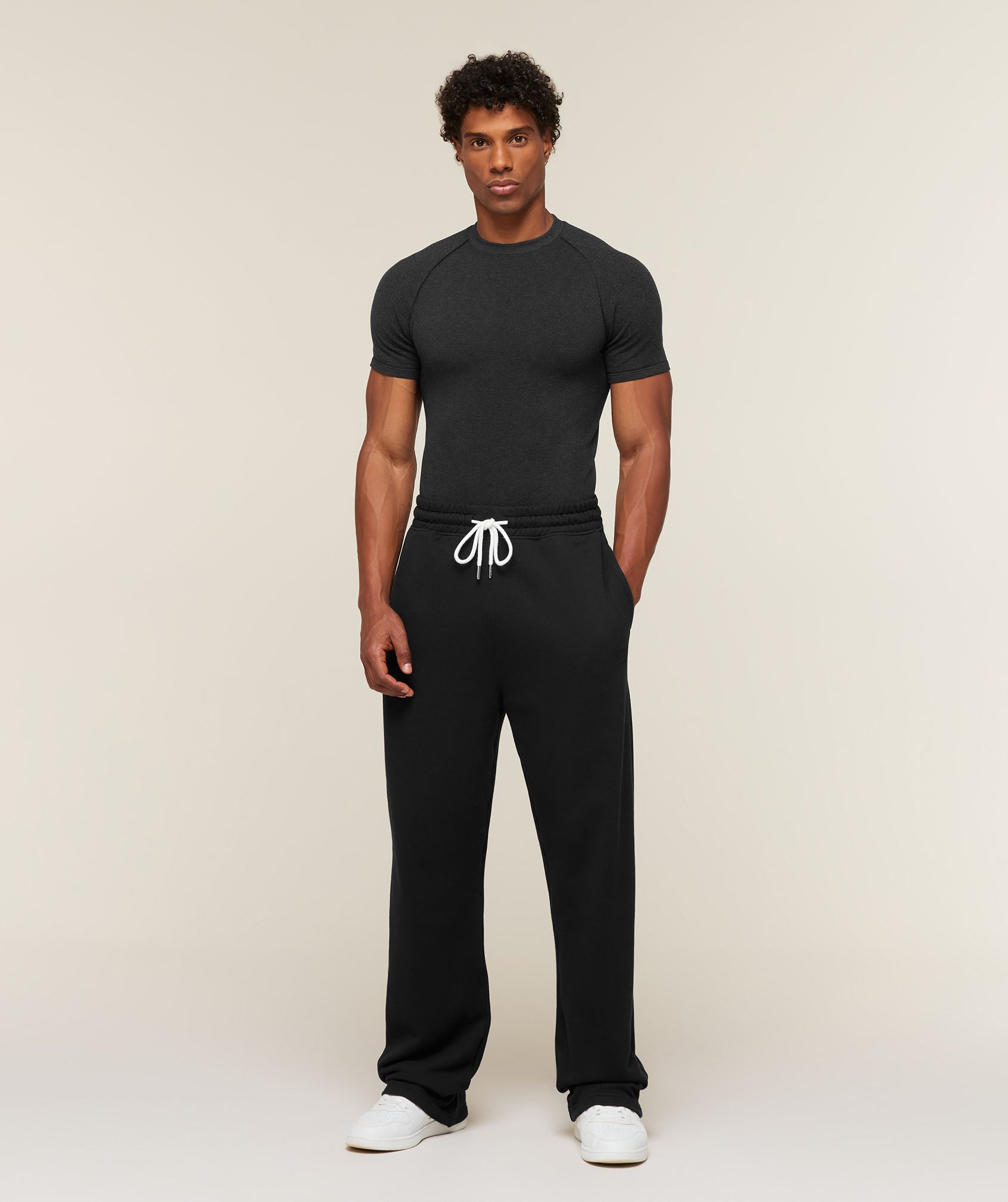 Cotton Seamless T-Shirt - Black Marl — imagem 4