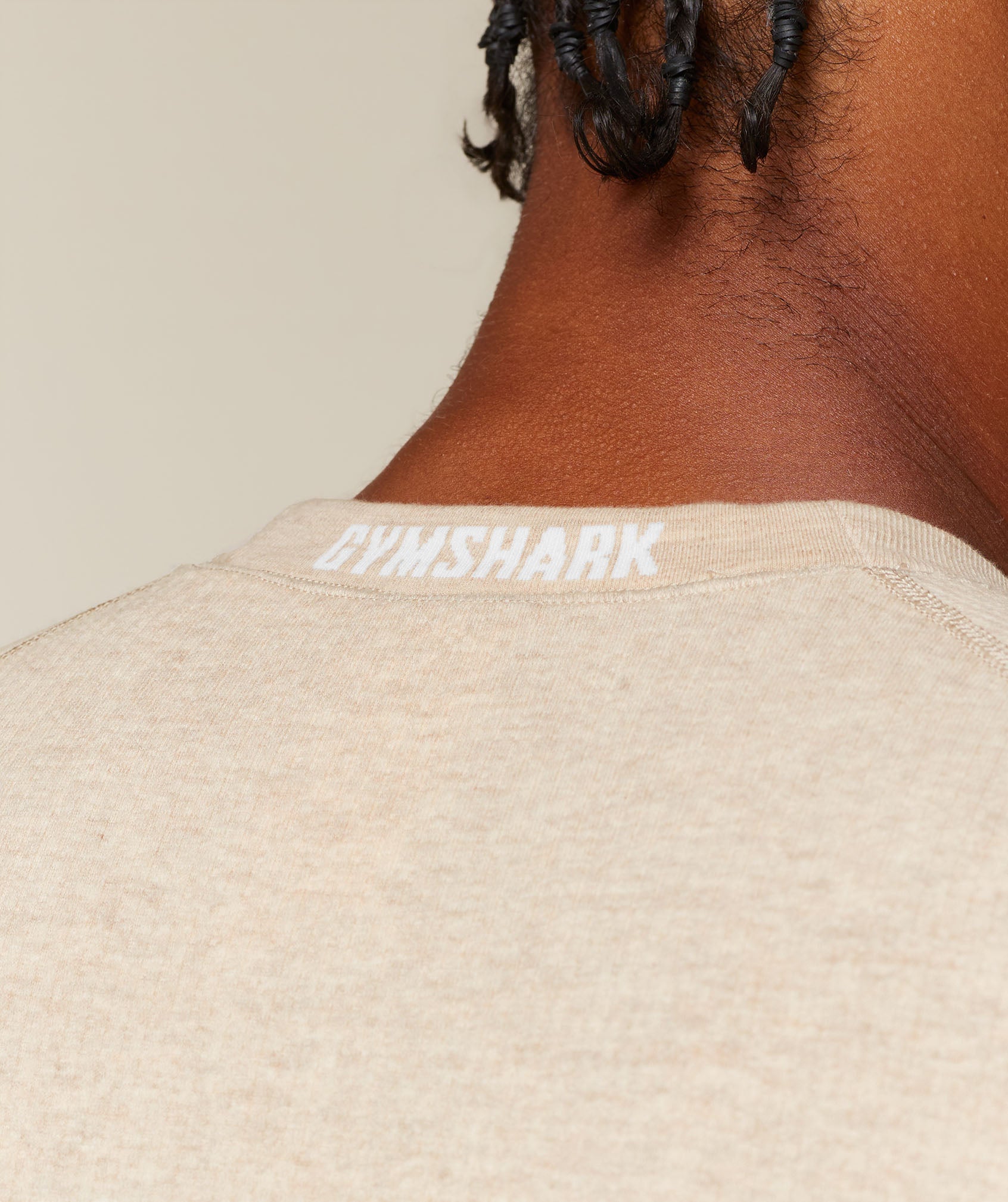 Cotton Seamless T-Shirt - Oat Marl — imagem 6