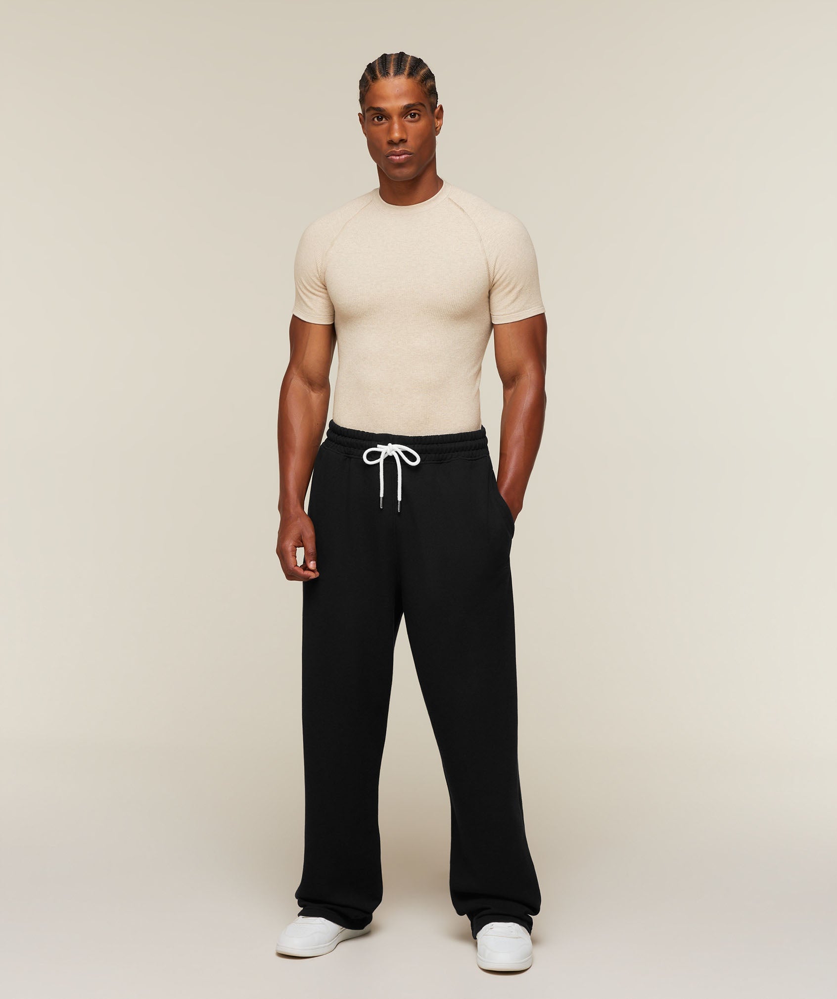 Cotton Seamless T-Shirt - Oat Marl — imagem 4