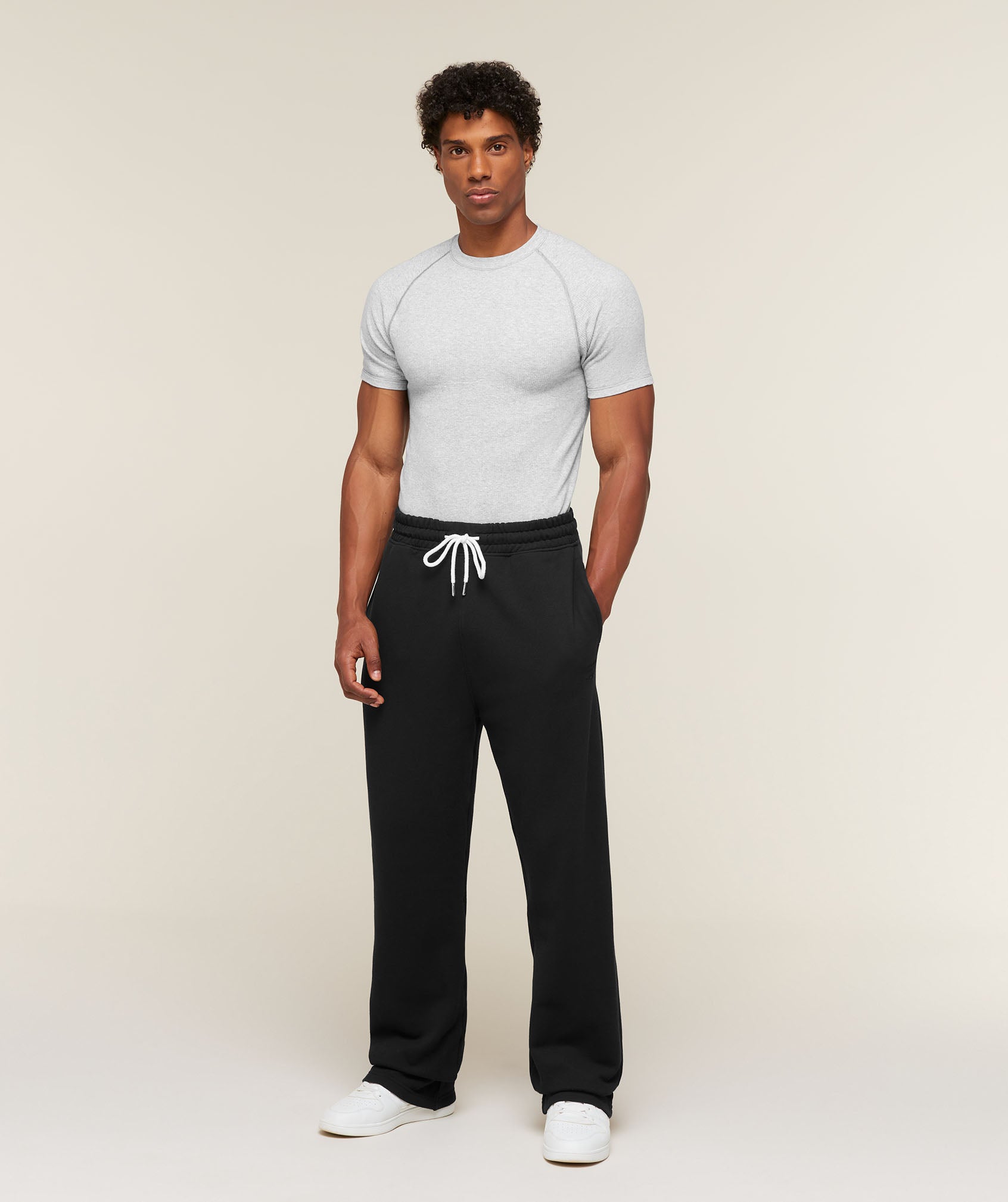 Cotton Seamless T-Shirt - Soft Grey Marl — imagem 4