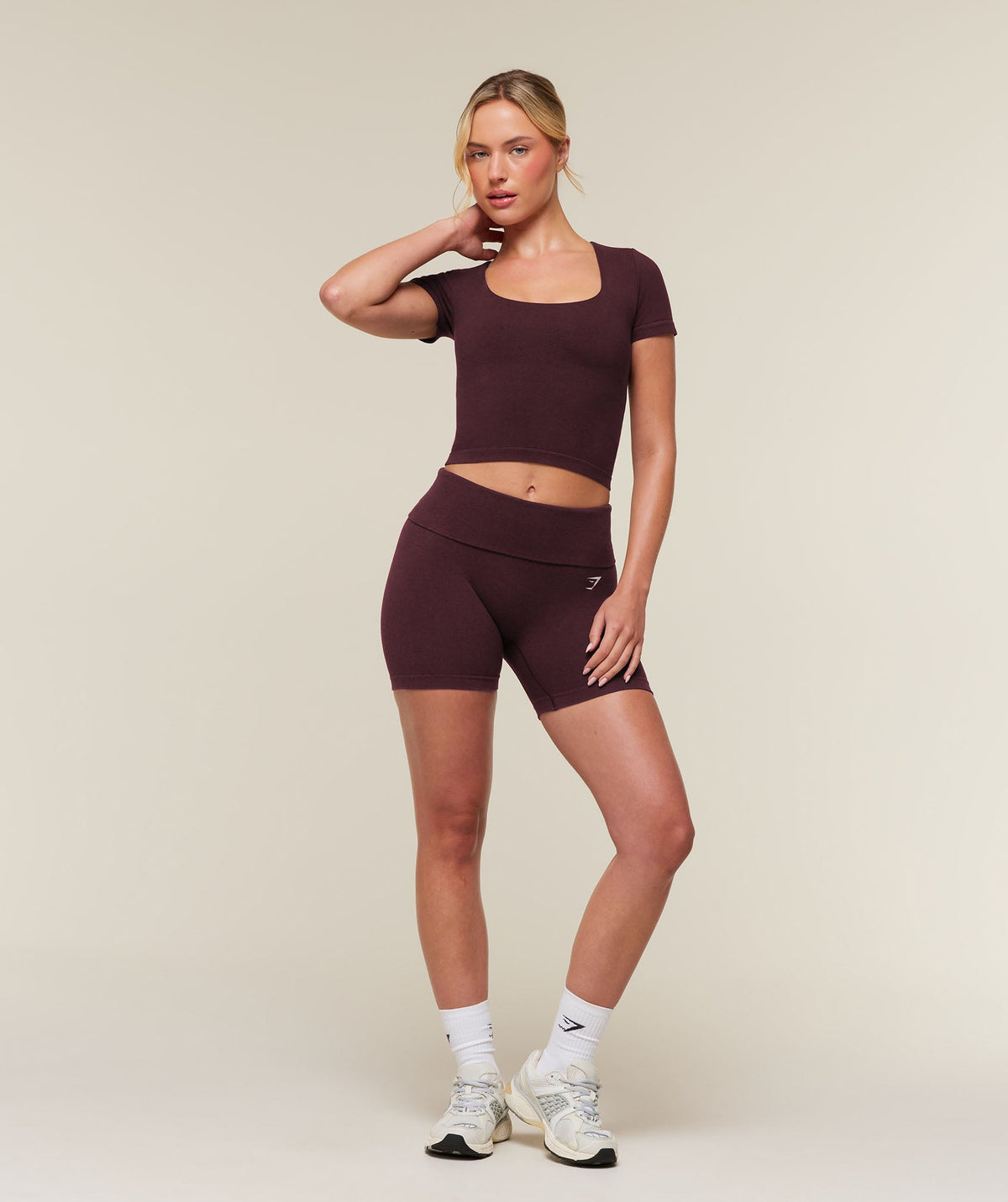 CottonMove™ Shorts - Calm Purple Marl — imagem 5