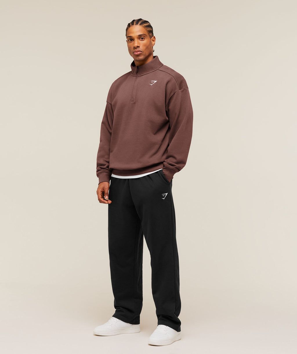 Crest Oversized 1/4 Zip - Espresso Brown — imagem 4