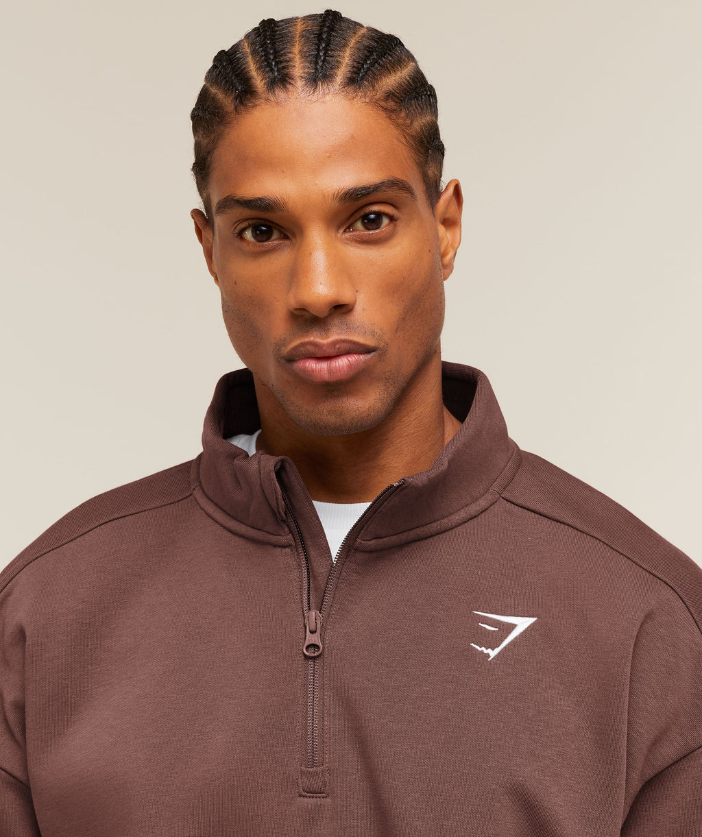 Crest Oversized 1/4 Zip - Espresso Brown — imagem 5