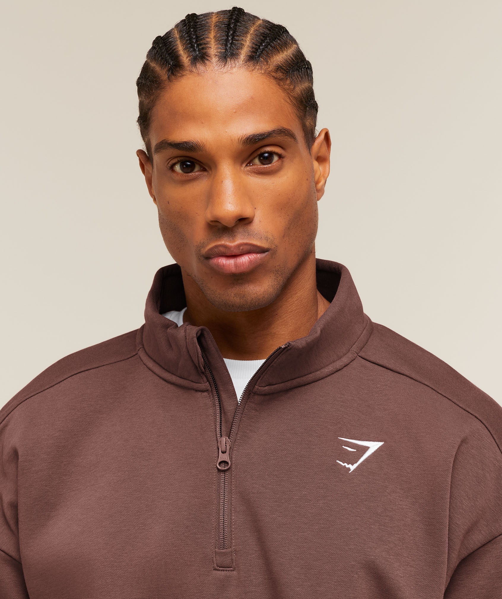 Crest Oversized 1/4 Zip - Espresso Brown — imagem 5