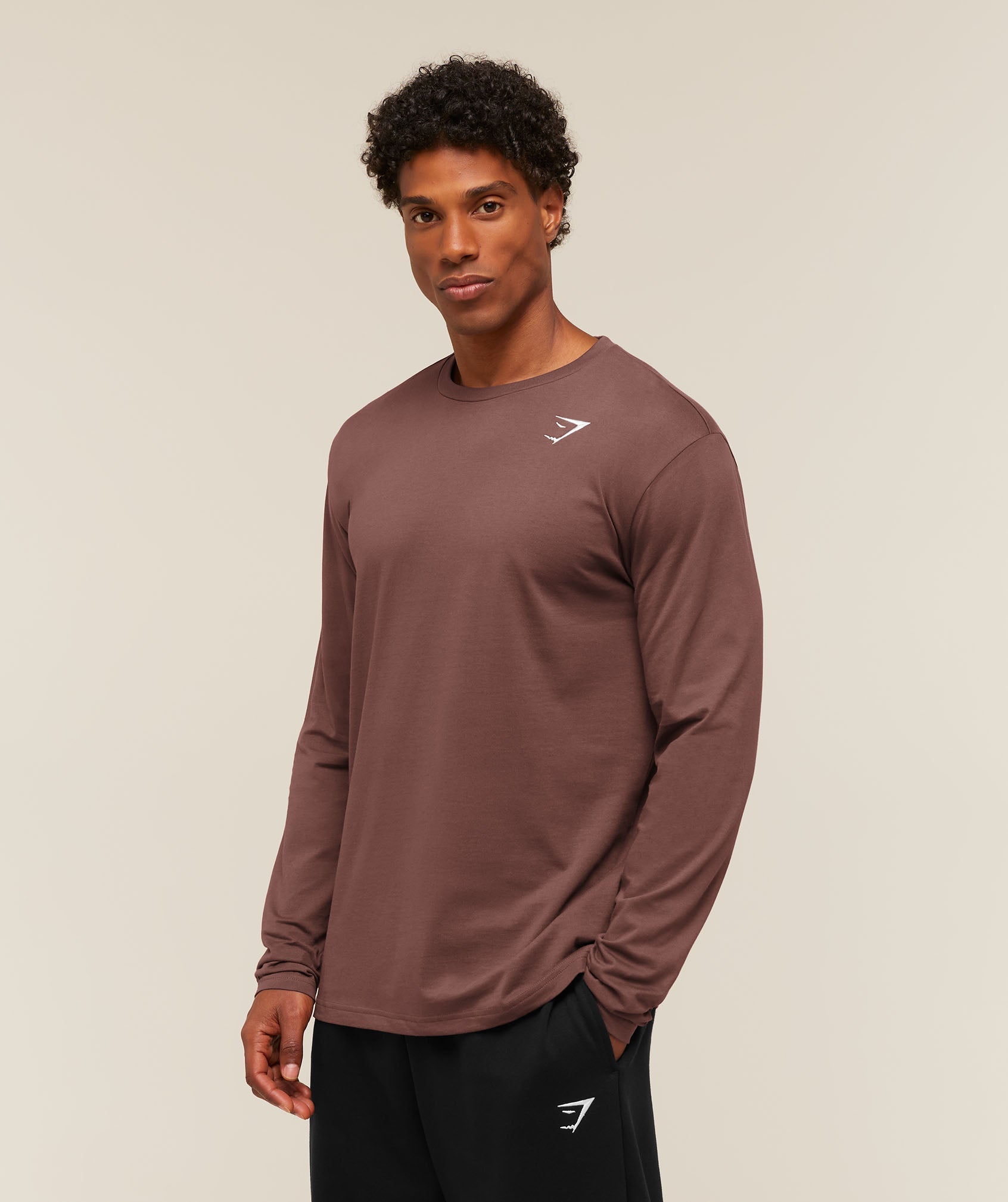 Crest Long Sleeve T-Shirt - Espresso Brown — imagem 3