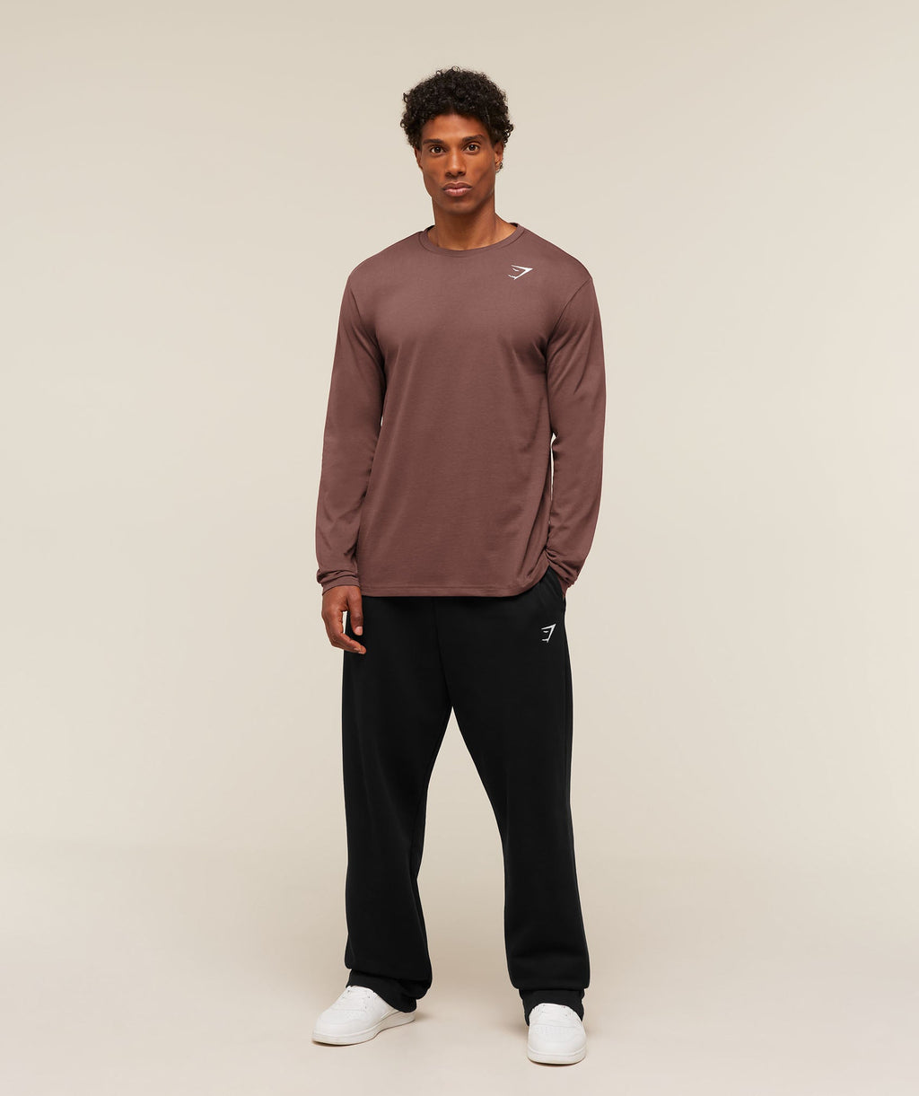 Crest Long Sleeve T-Shirt - Espresso Brown — imagem 5