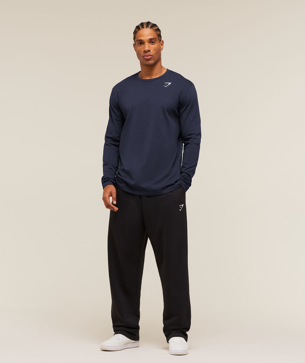 Crest Long Sleeve T-Shirt - Heavy Blue — imagem 5