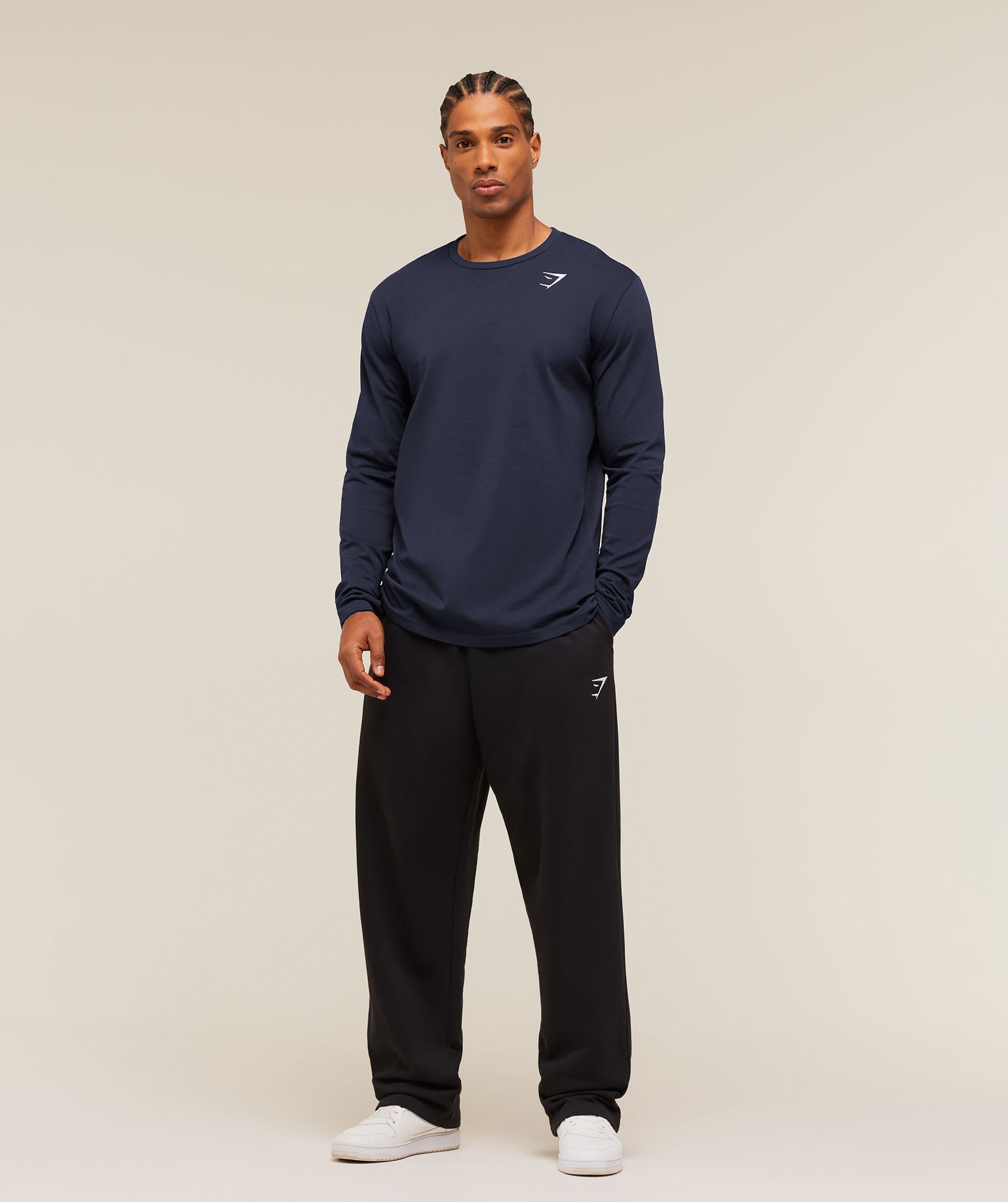 Crest Long Sleeve T-Shirt - Heavy Blue — imagem 5