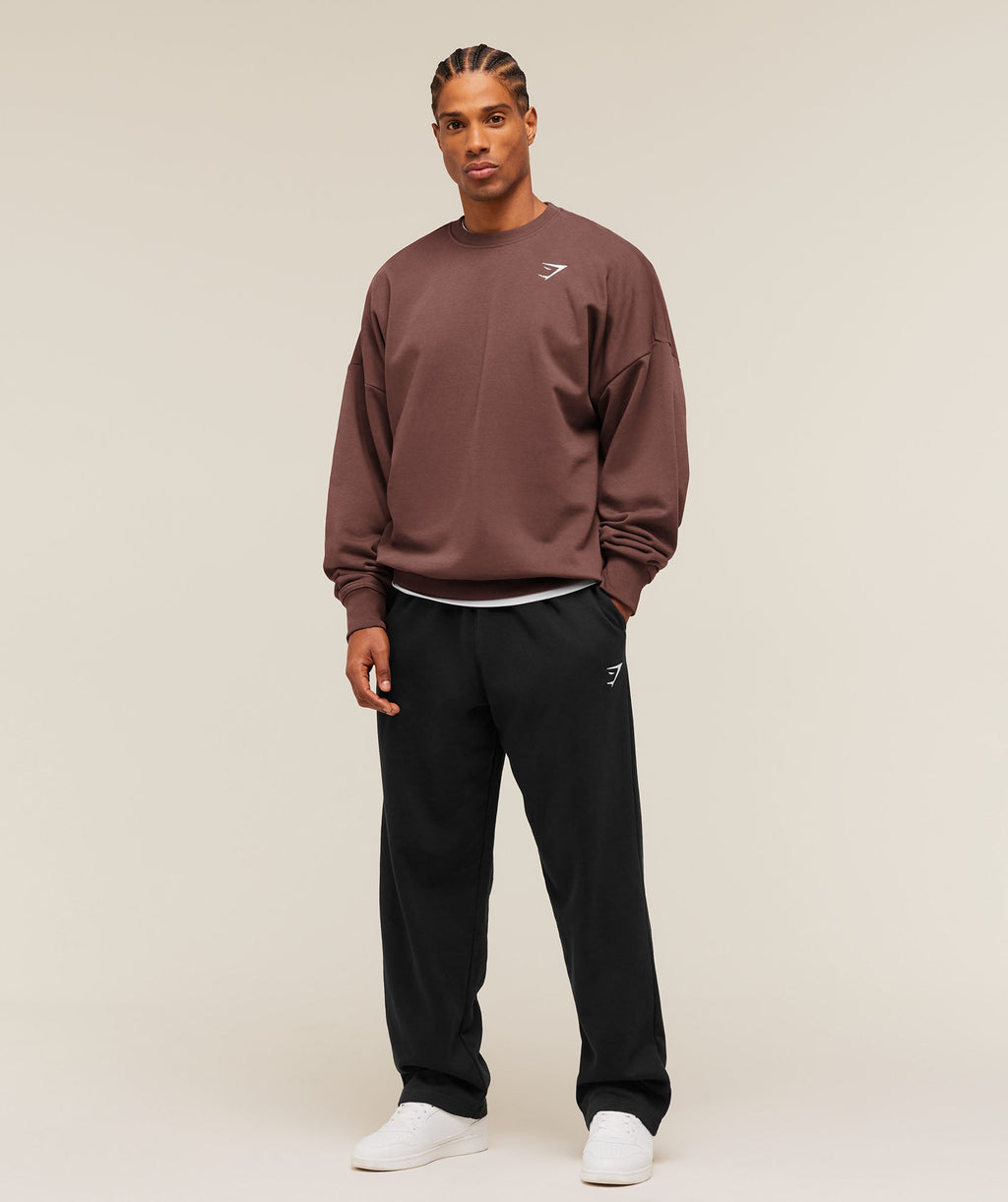 Oversized Crest Crew - Espresso Brown — imagem 4