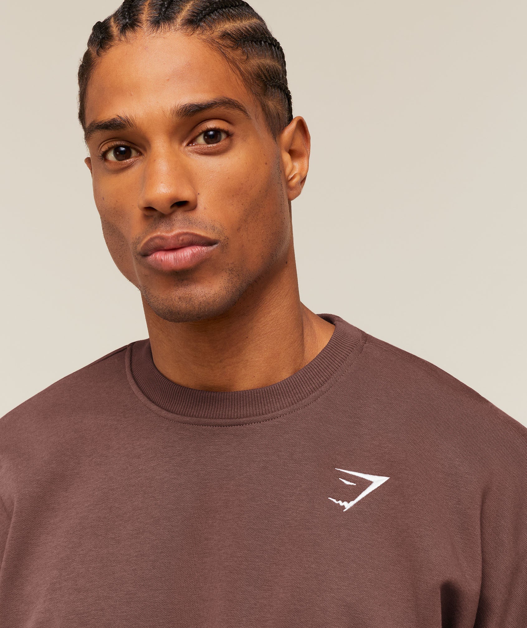Oversized Crest Crew - Espresso Brown — imagem 5