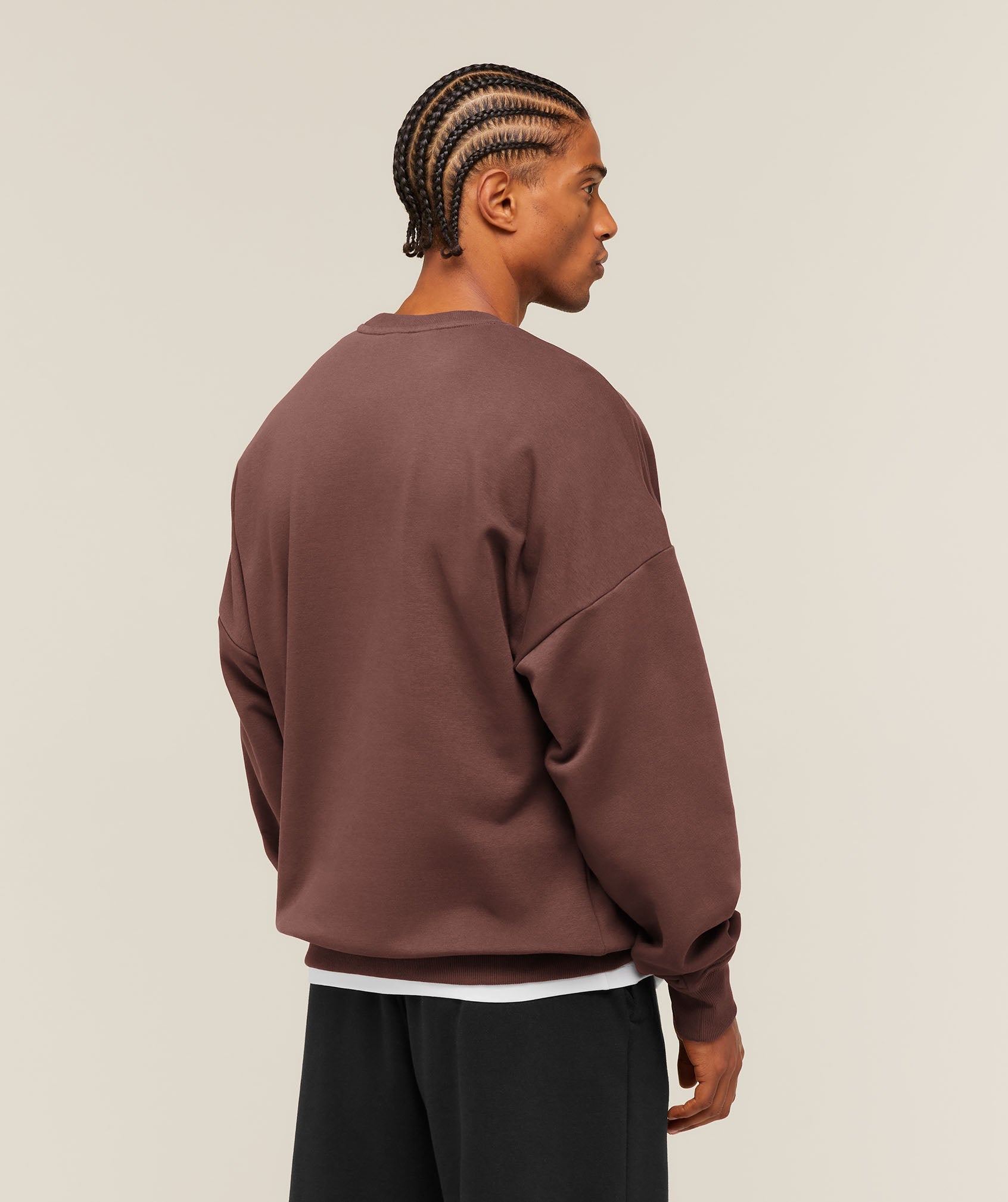 Oversized Crest Crew - Espresso Brown — imagem 2
