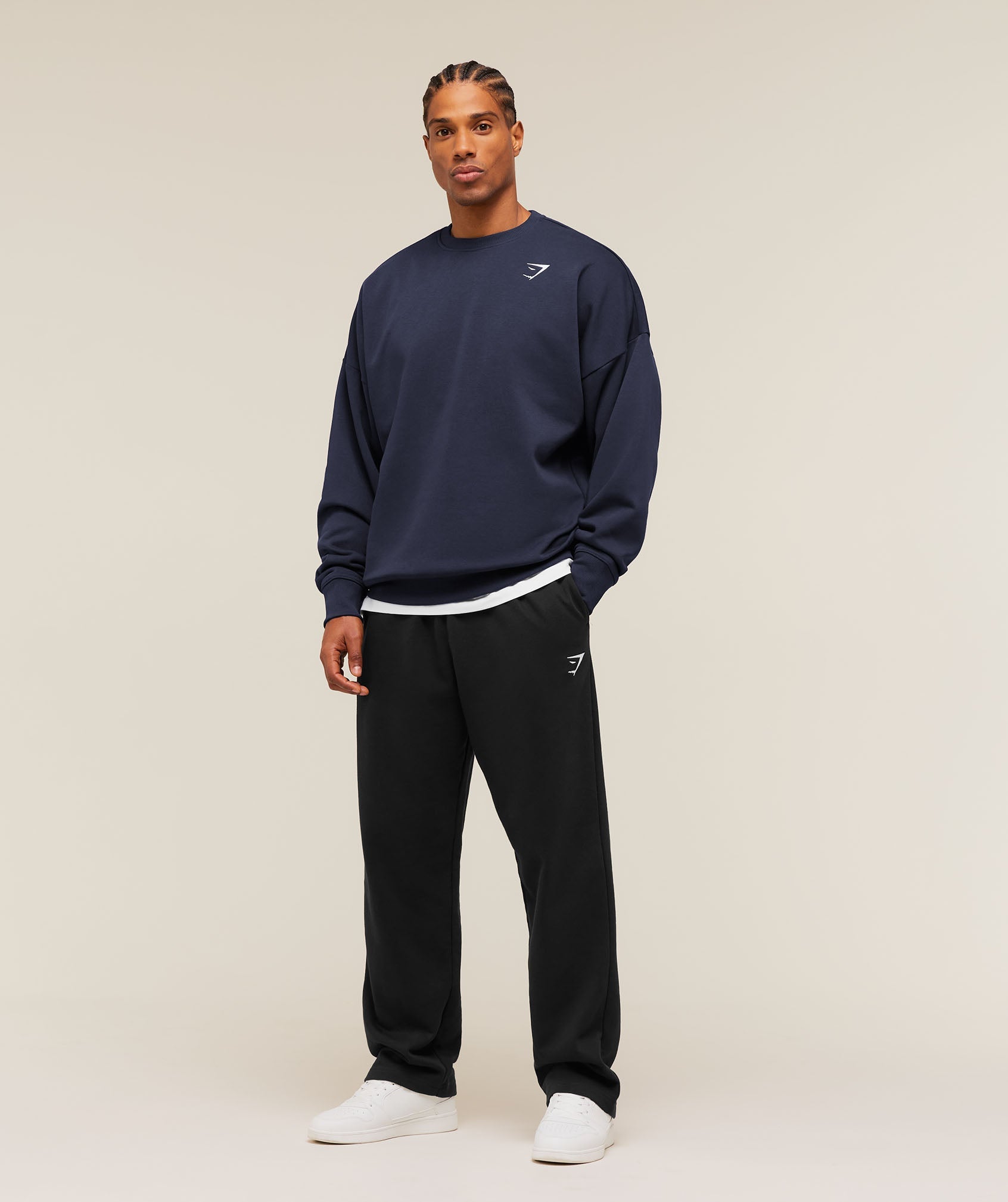 Oversized Crest Crew - Heavy Blue — imagem 3