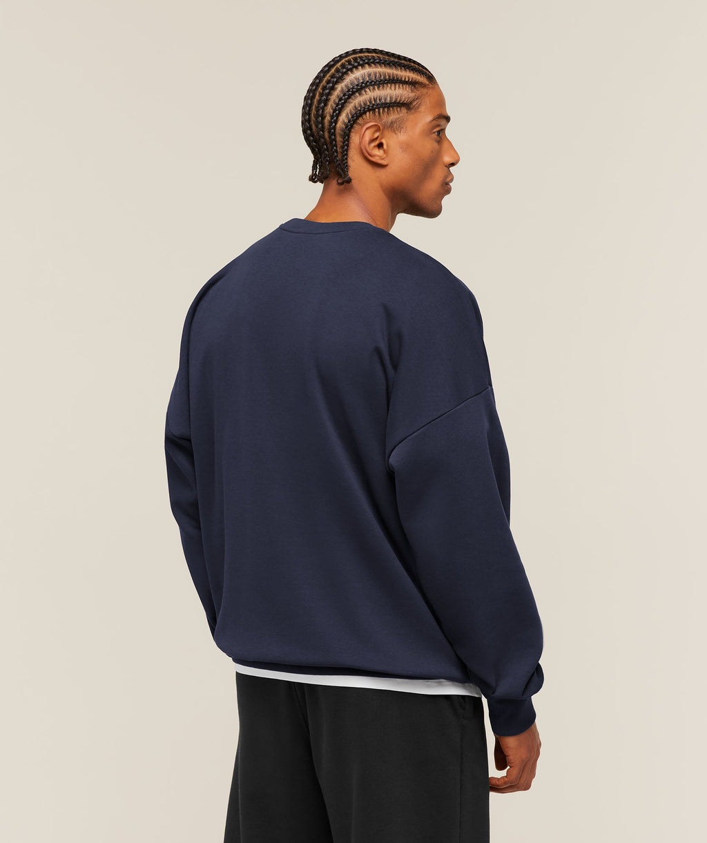 Oversized Crest Crew - Heavy Blue — imagem 2