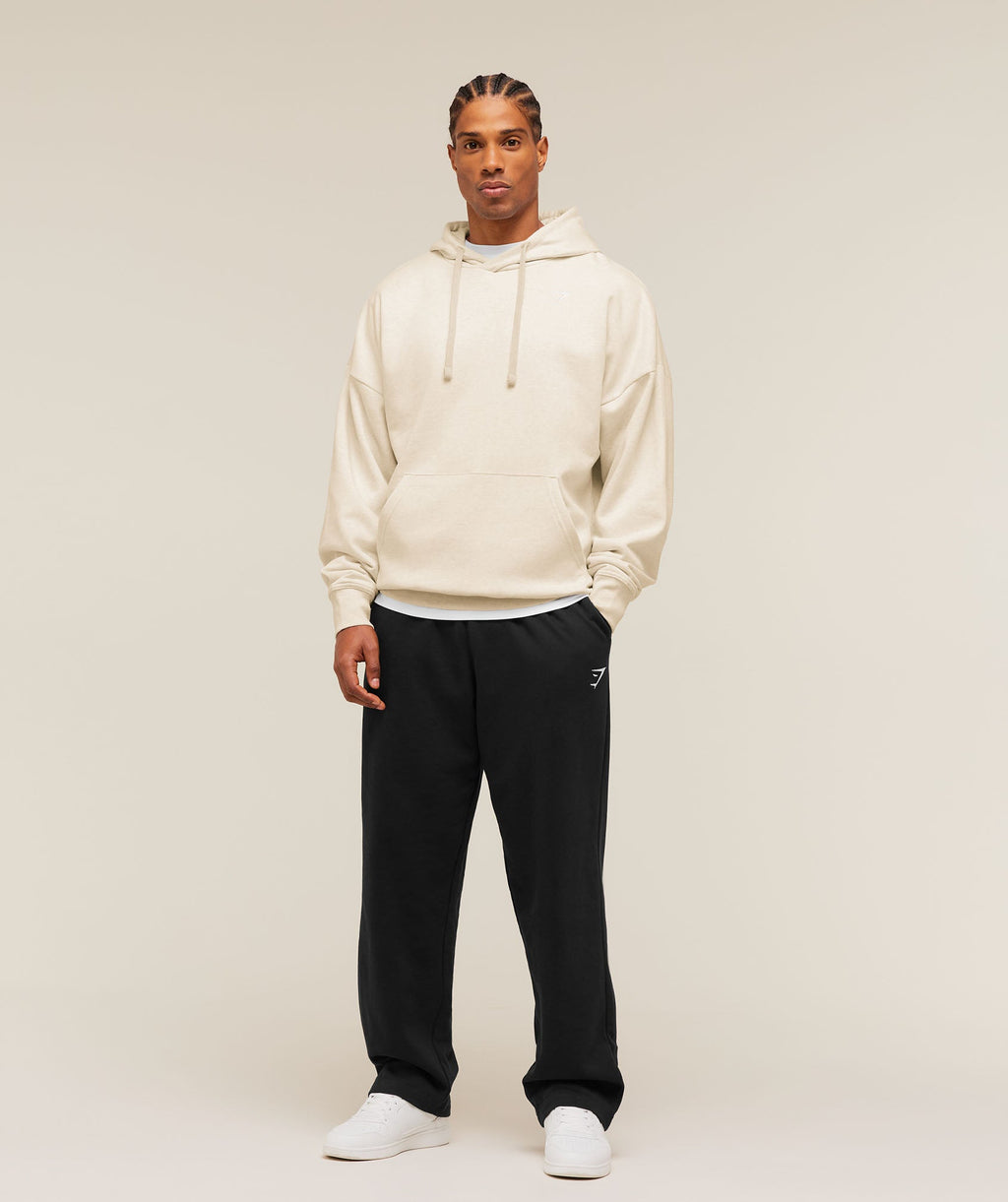 Crest Oversized Hoodie - Bros Chalk Marl — imagem 5