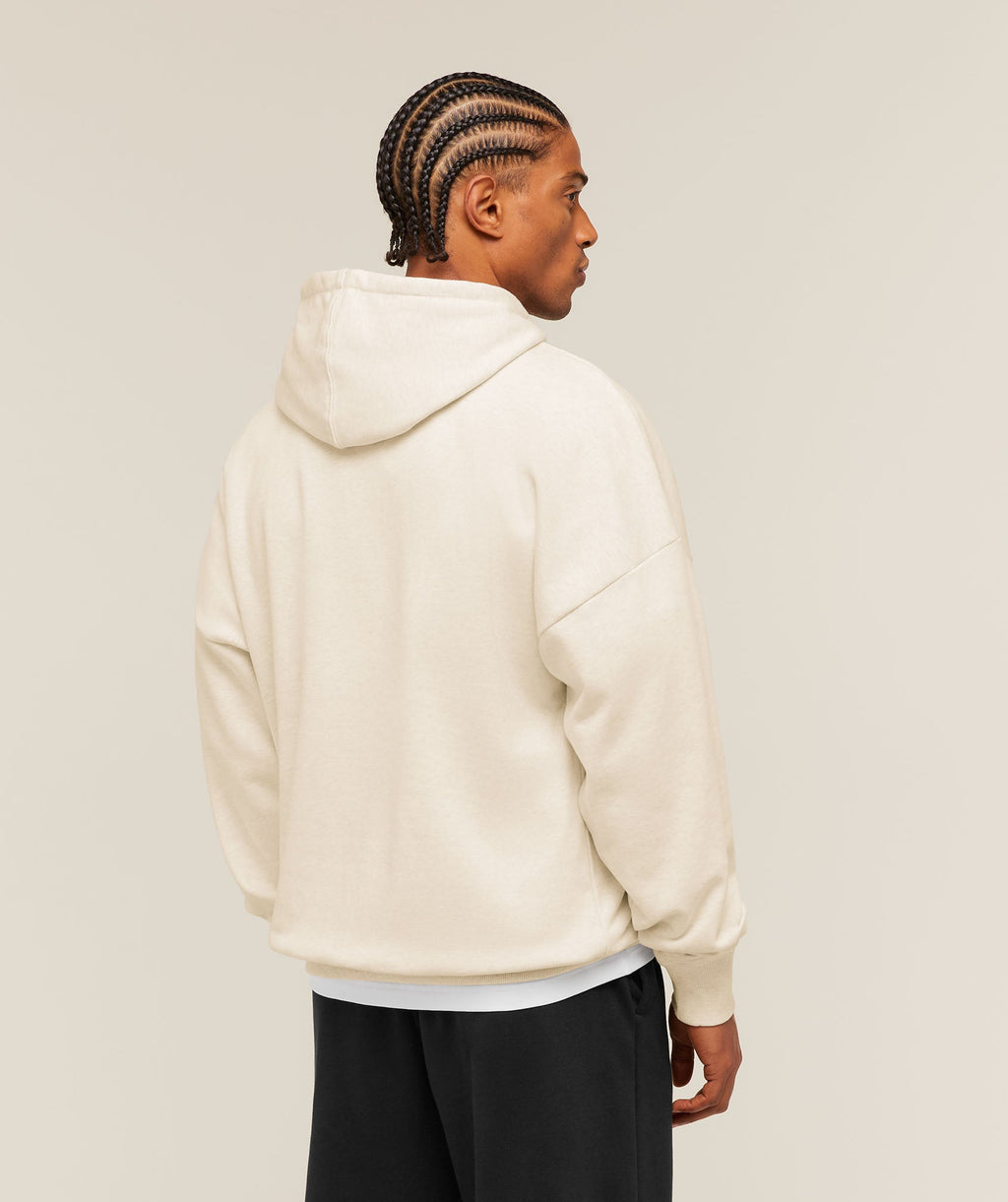 Crest Oversized Hoodie - Bros Chalk Marl — imagem 2