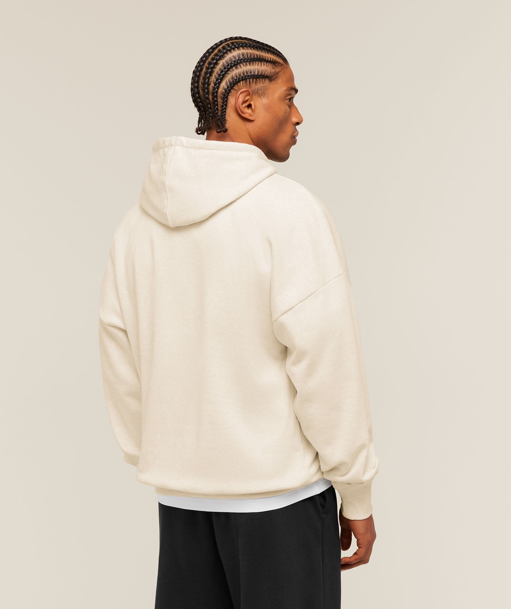 Crest Oversized Hoodie - Bros Chalk Marl — imagem 2